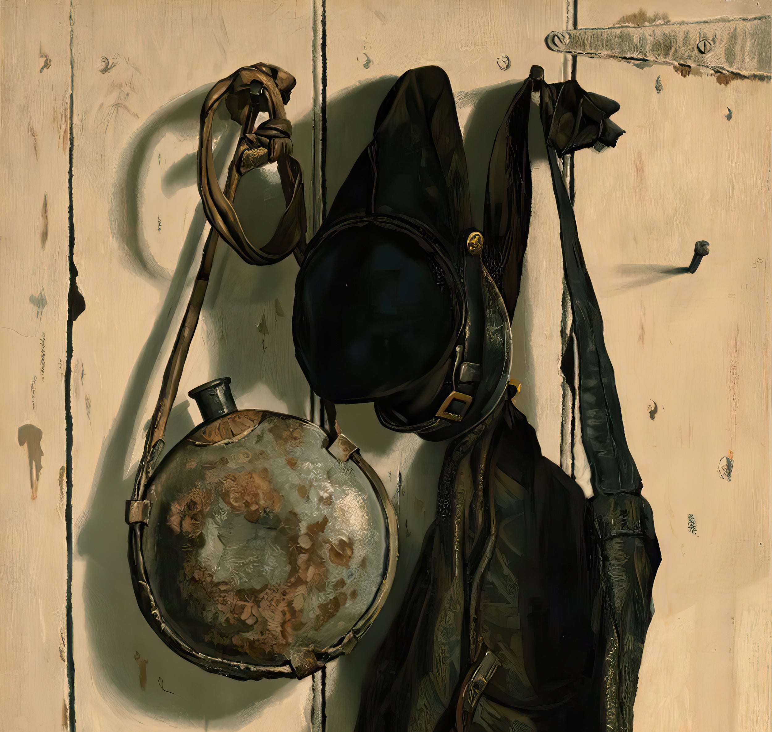Dipper Missing - Civil War Trompe L'oeil (Painting)
