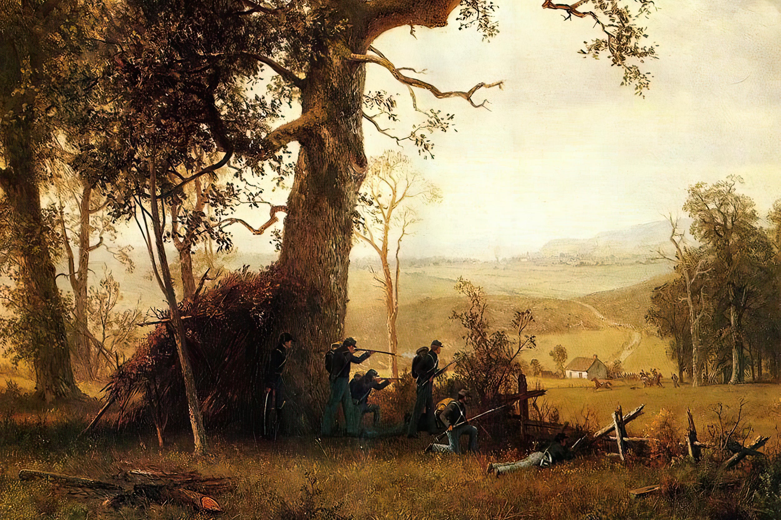 Guerrilla Warfare - Picket Duty in Virginia (Painting)