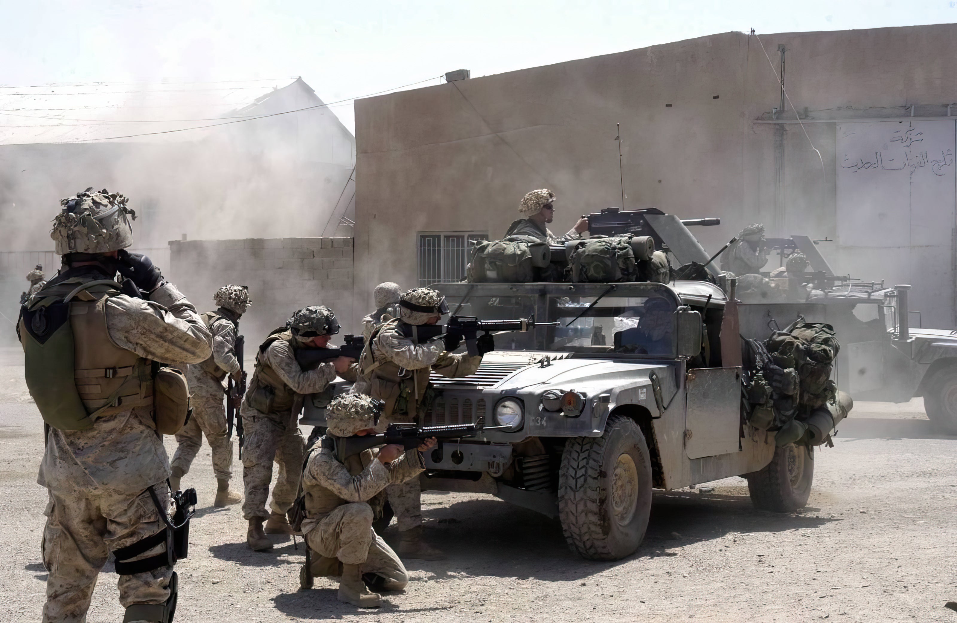 Battlefield Fallujah Episode 1 Blackwater - Image of Marines calling in a danger close order