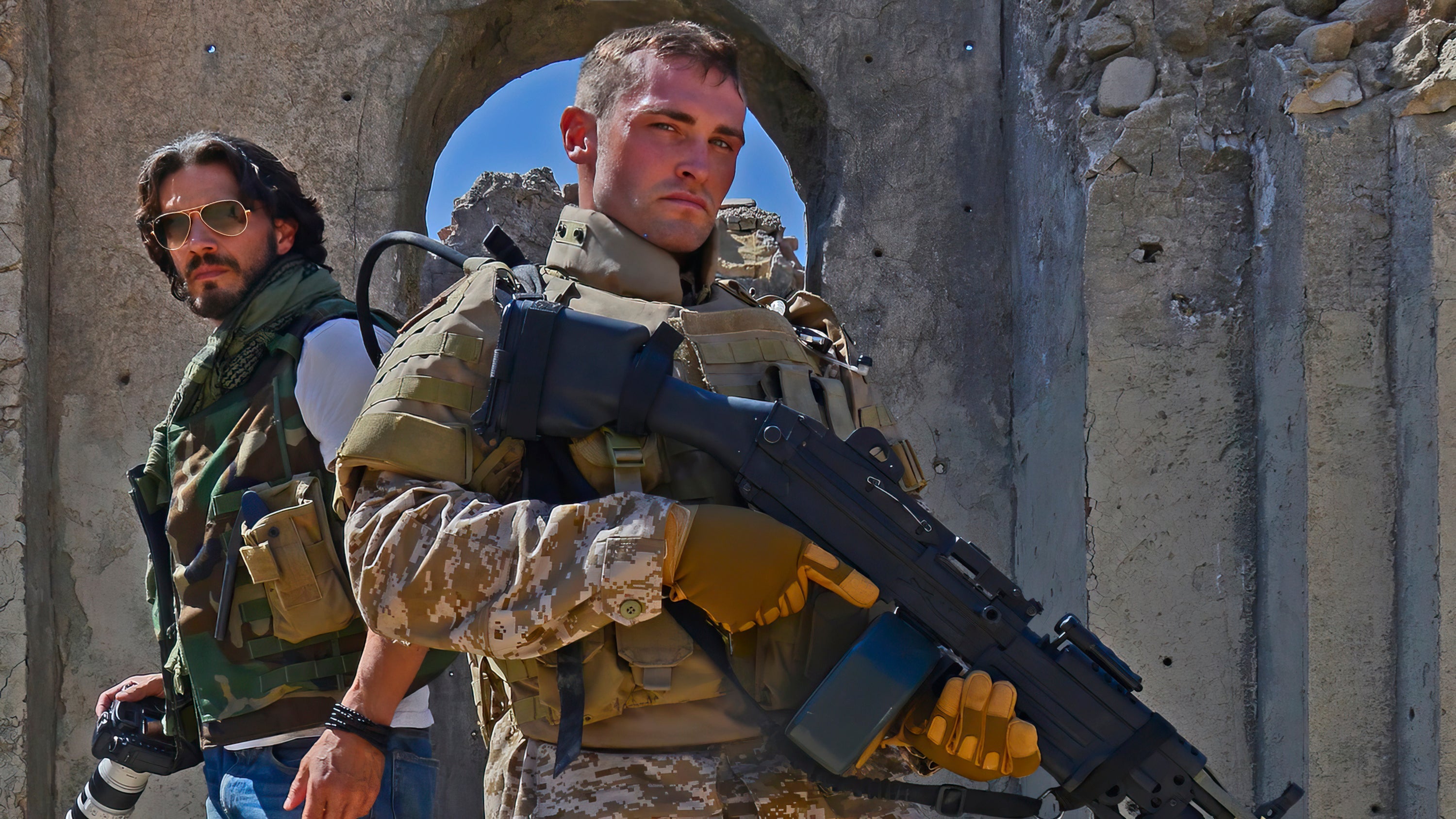 Devil Dogs Television Screening - Publicity image of actors Michael Worth and Greg Duke for the movie Devil Dogs