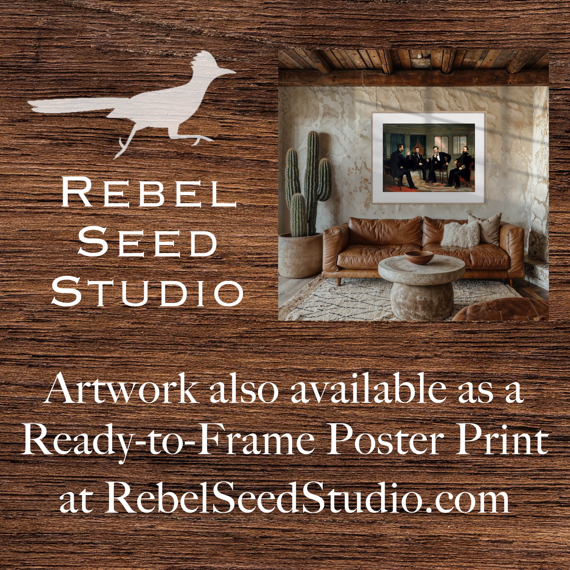 The Peacemakers: Civil War Painting Reproduction Print (Ready-to-Hang Canvas Wall Art)