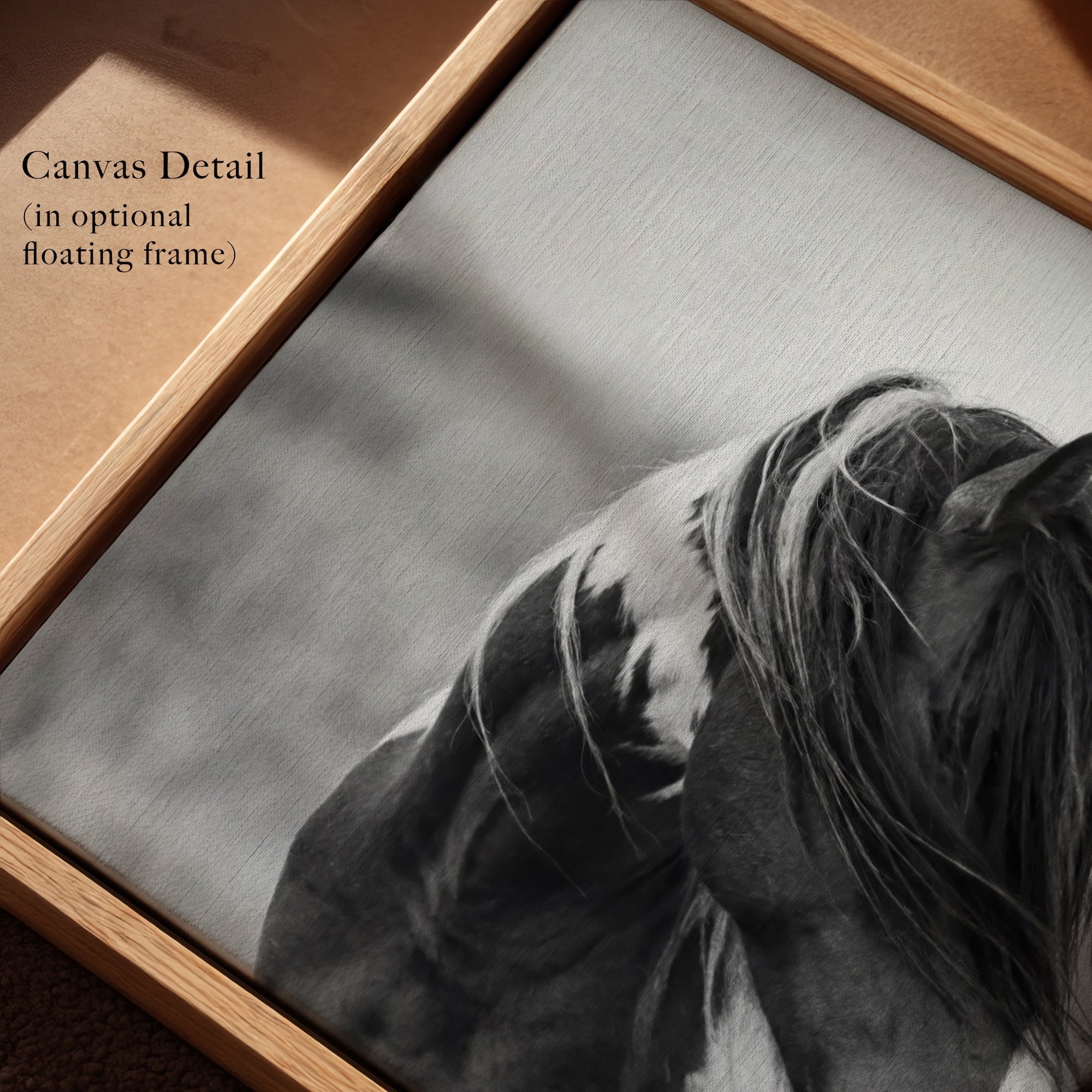 American Paint Horse: Western Black & White Art Print