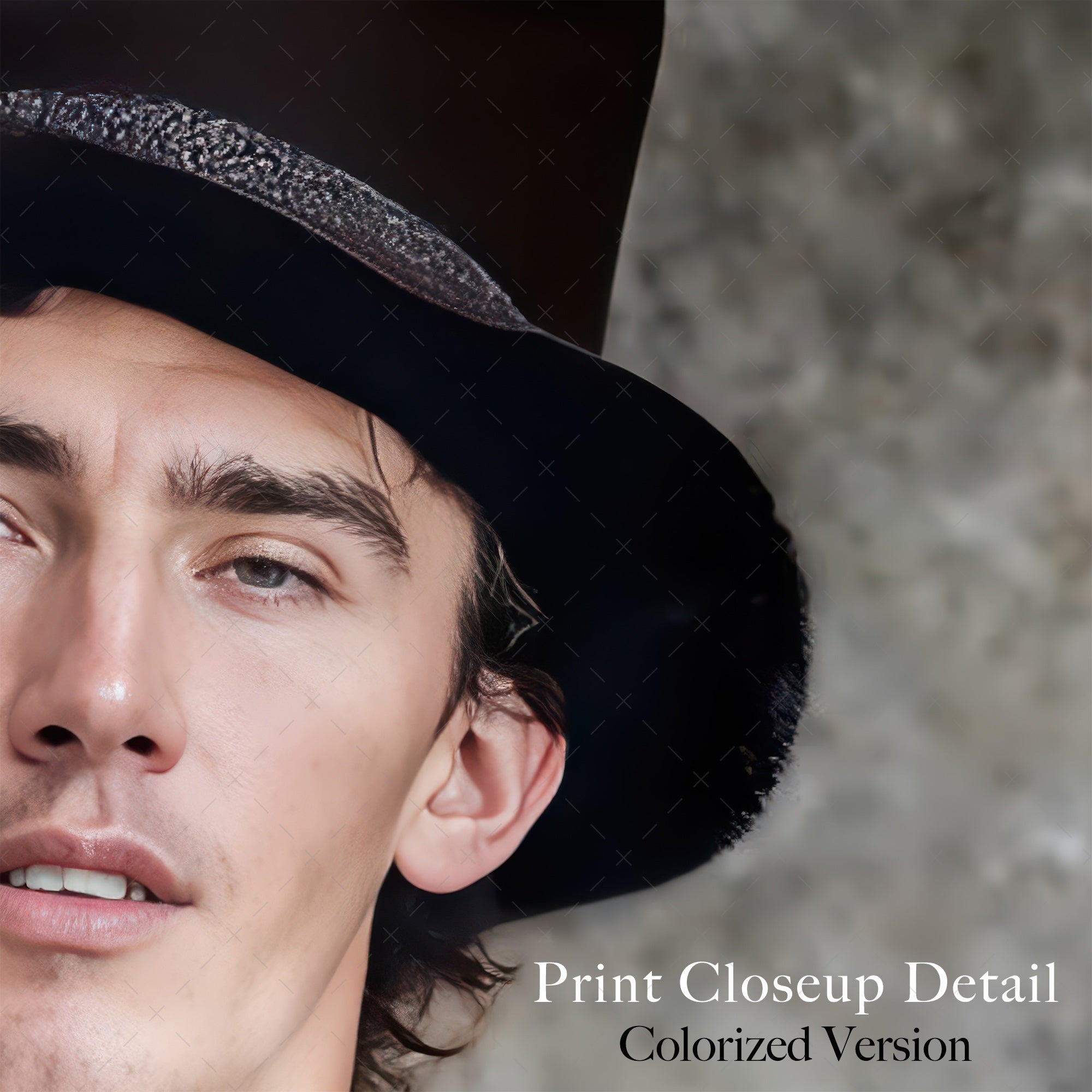 Billy the Kid Portrait - Vintage Restored Old West Outlaw Black & White or Colorized. Photograph (Art Print)