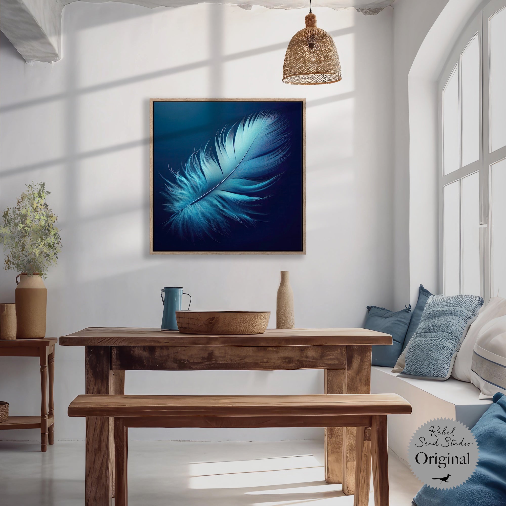 Blue Feather (Art Print)