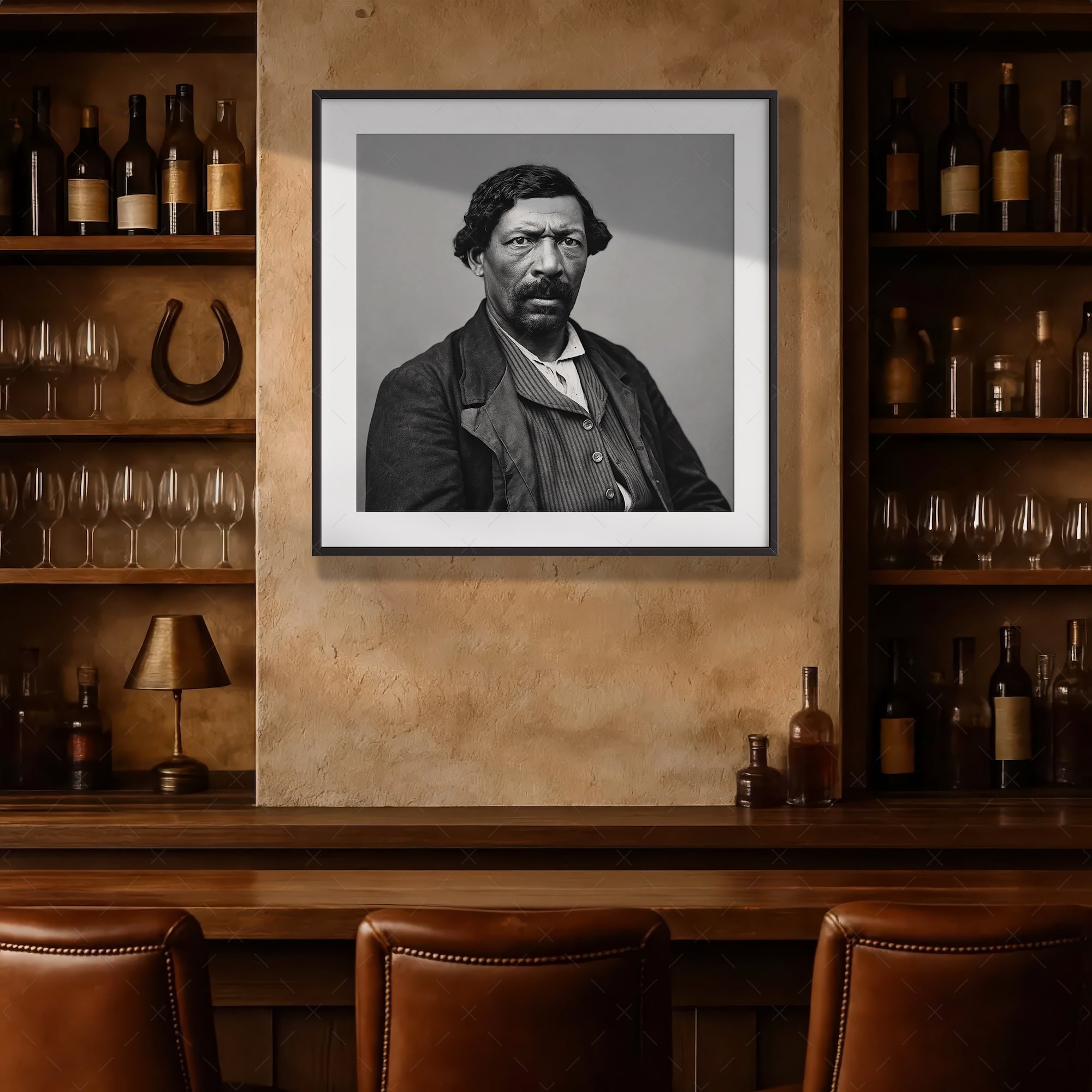 Frontiersman James Beckwourth: Vintage Old West Black & White Photograph (Art Print)