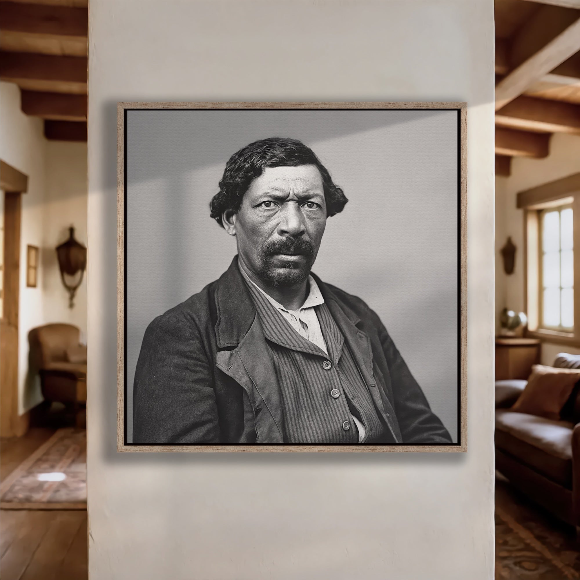 Frontiersman James Beckwourth: Vintage Old West Black & White Photograph (Art Print)