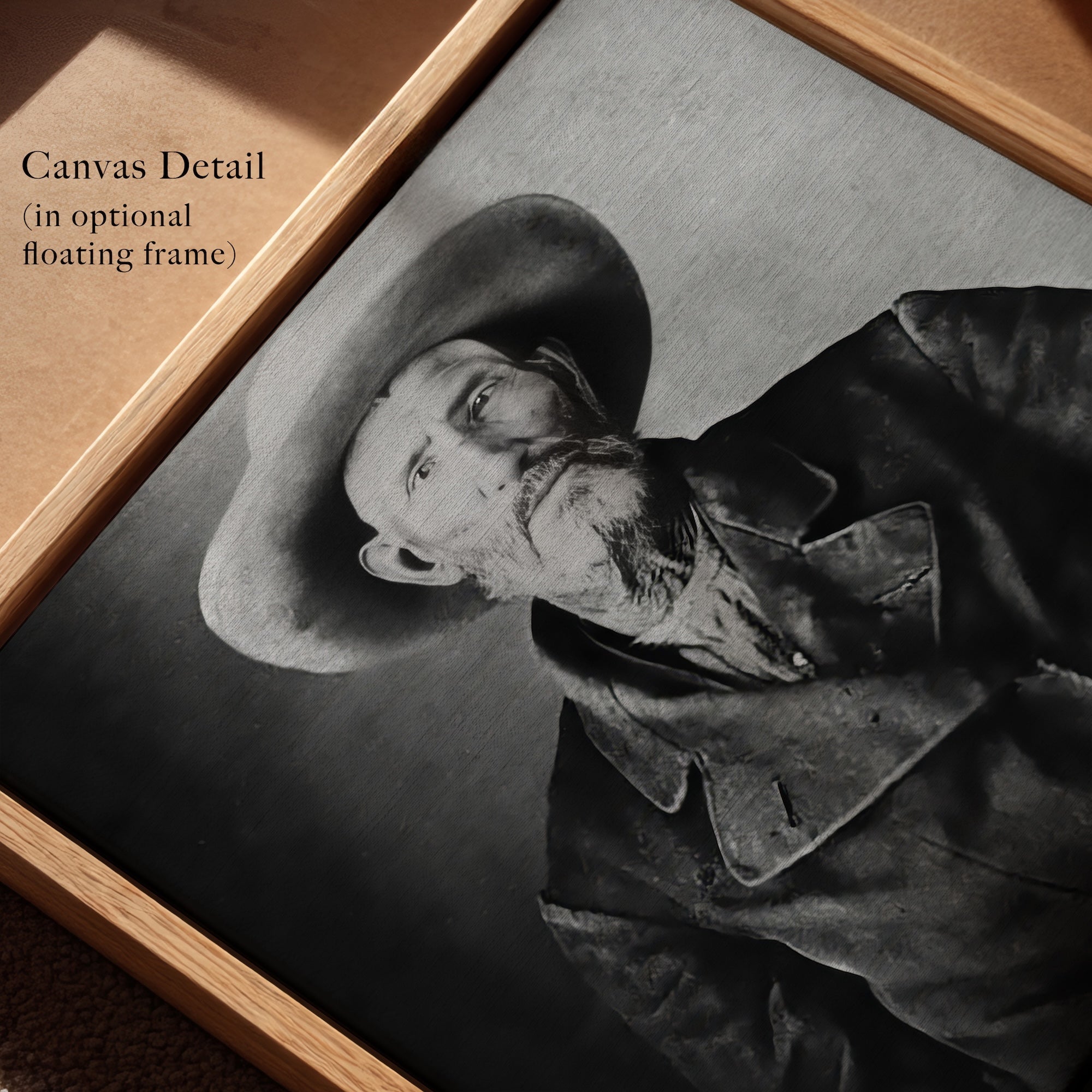 Frontiersman Jim Bridger: Vintage Old West Black & White Photograph (Art Print)