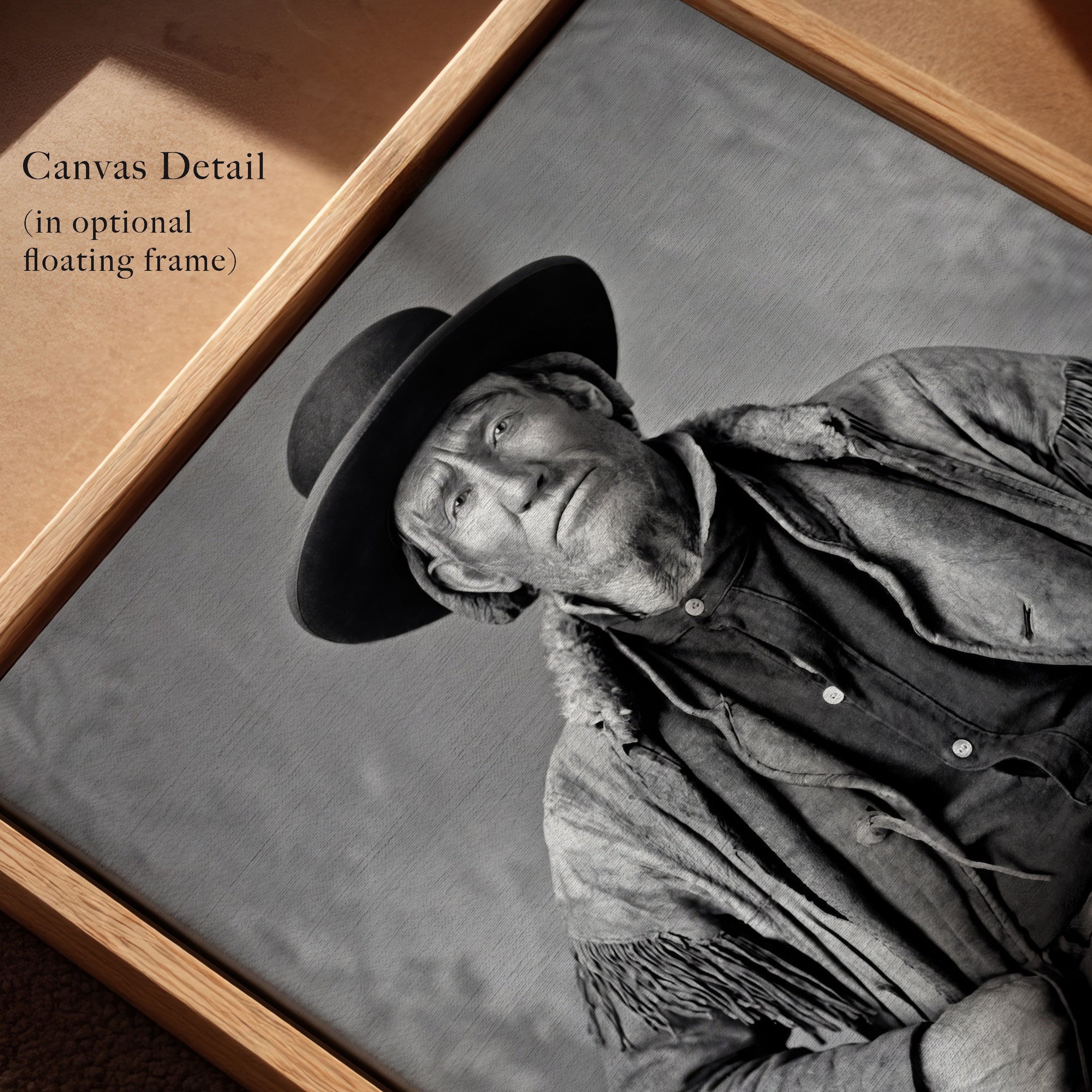 Frontiersman Jim Bridger: Recreated Vintage Old Black & White Photo Art Print