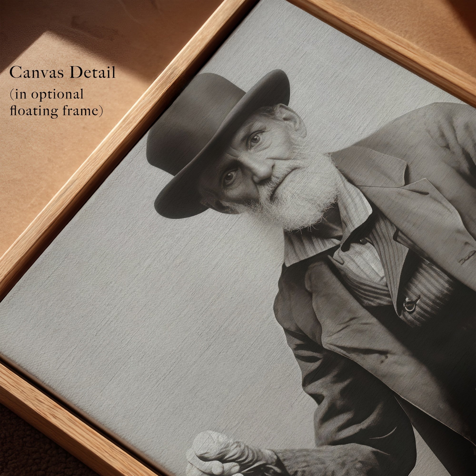 Frontiersman John David Albert: Vintage Old West Black & White Photograph (Art Print)