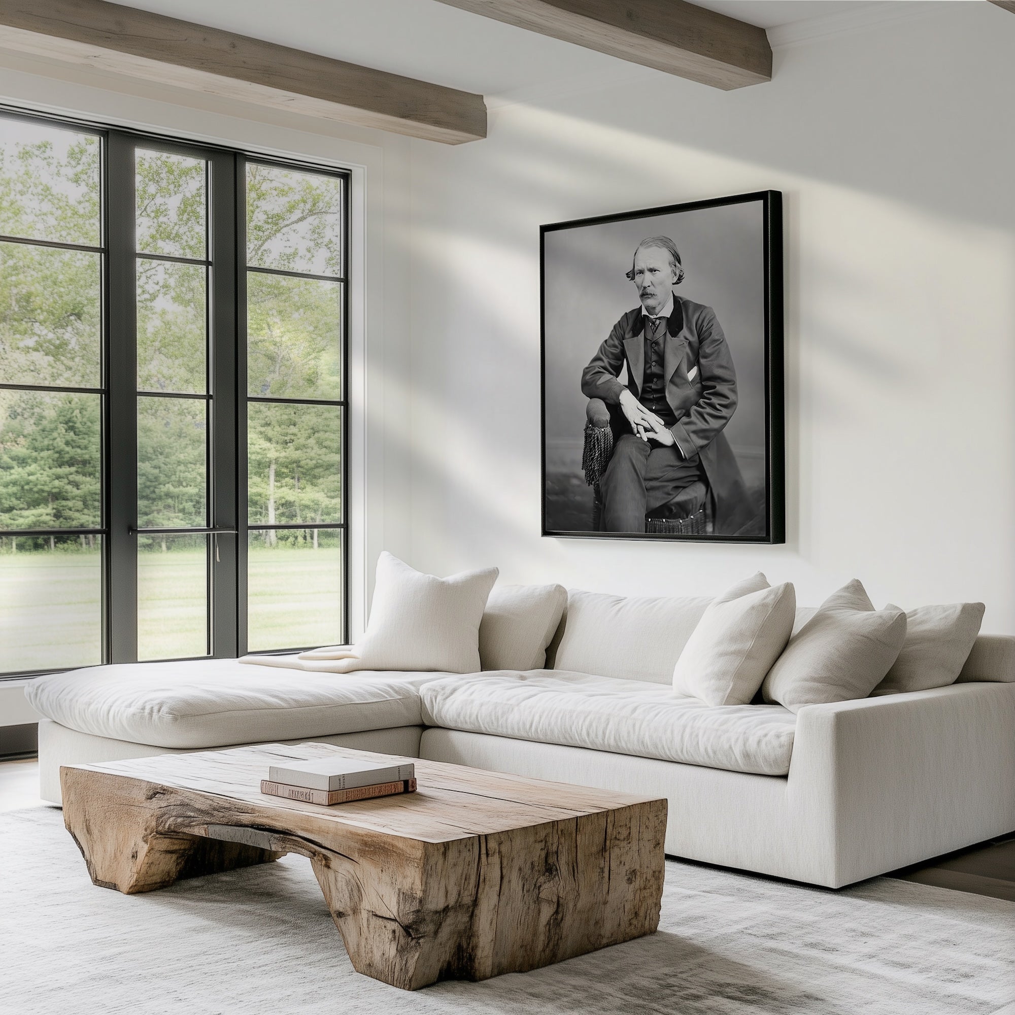 Frontiersman Kit Carson: Vintage Old West Black & White Photograph (Art Print)