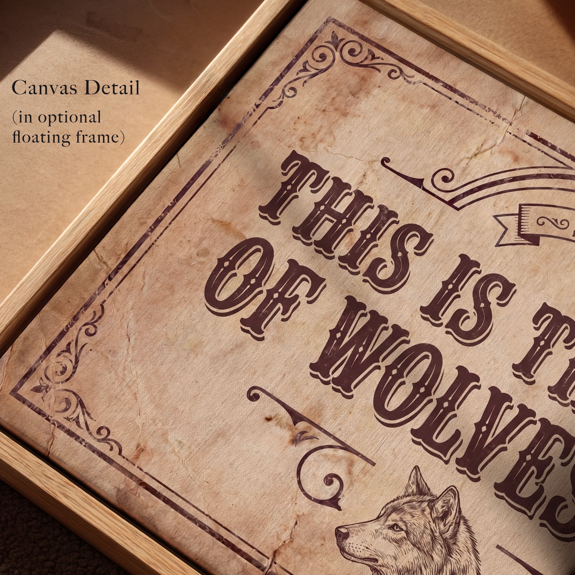 Land of Wolves: Sicario Movie Quote - Vintage Old West Art Print