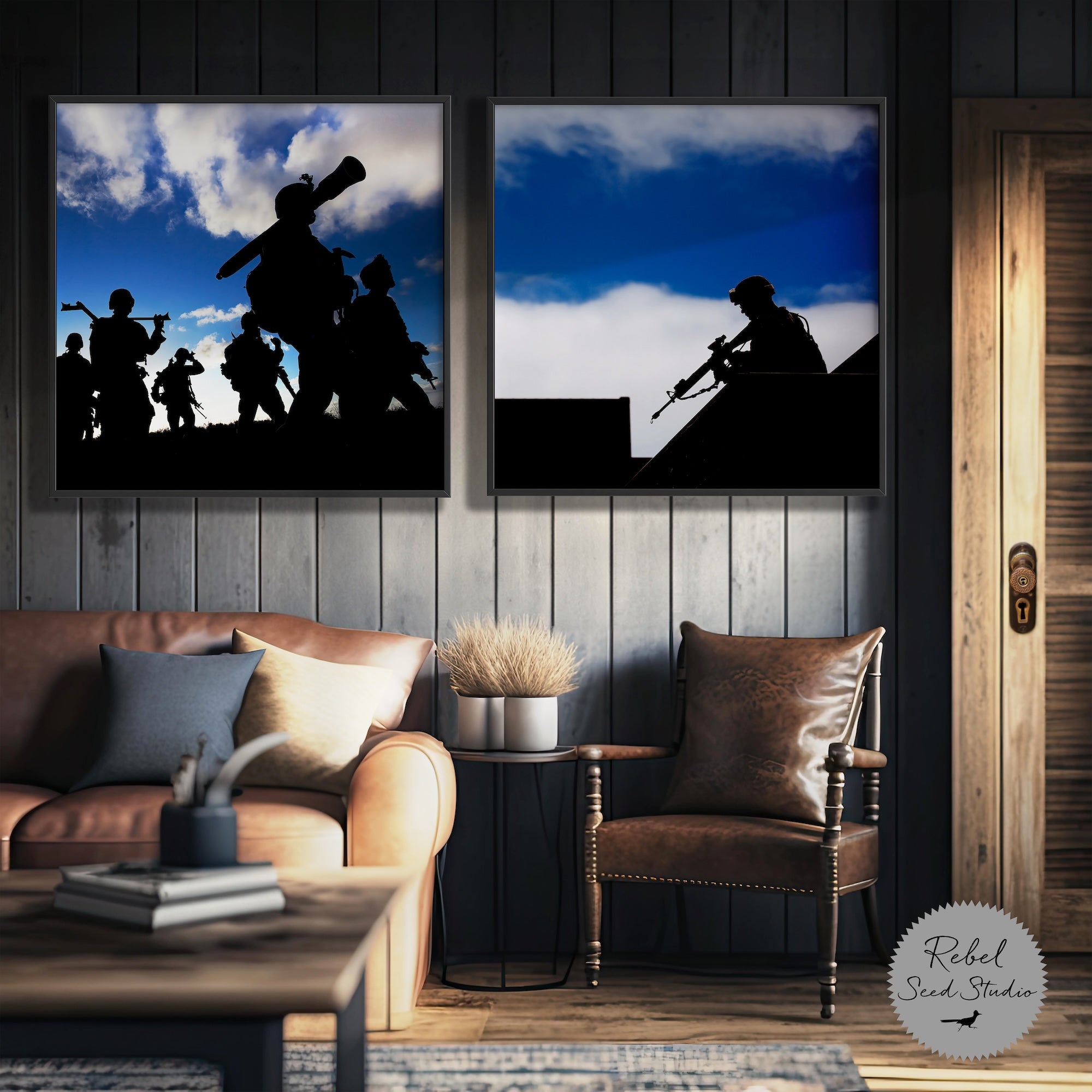 Marine Corps Mortarmen & Rooftop Rifleman | Military Photography Bundle | Black & White and Color (Digital Download | Ready-to-Print Art)