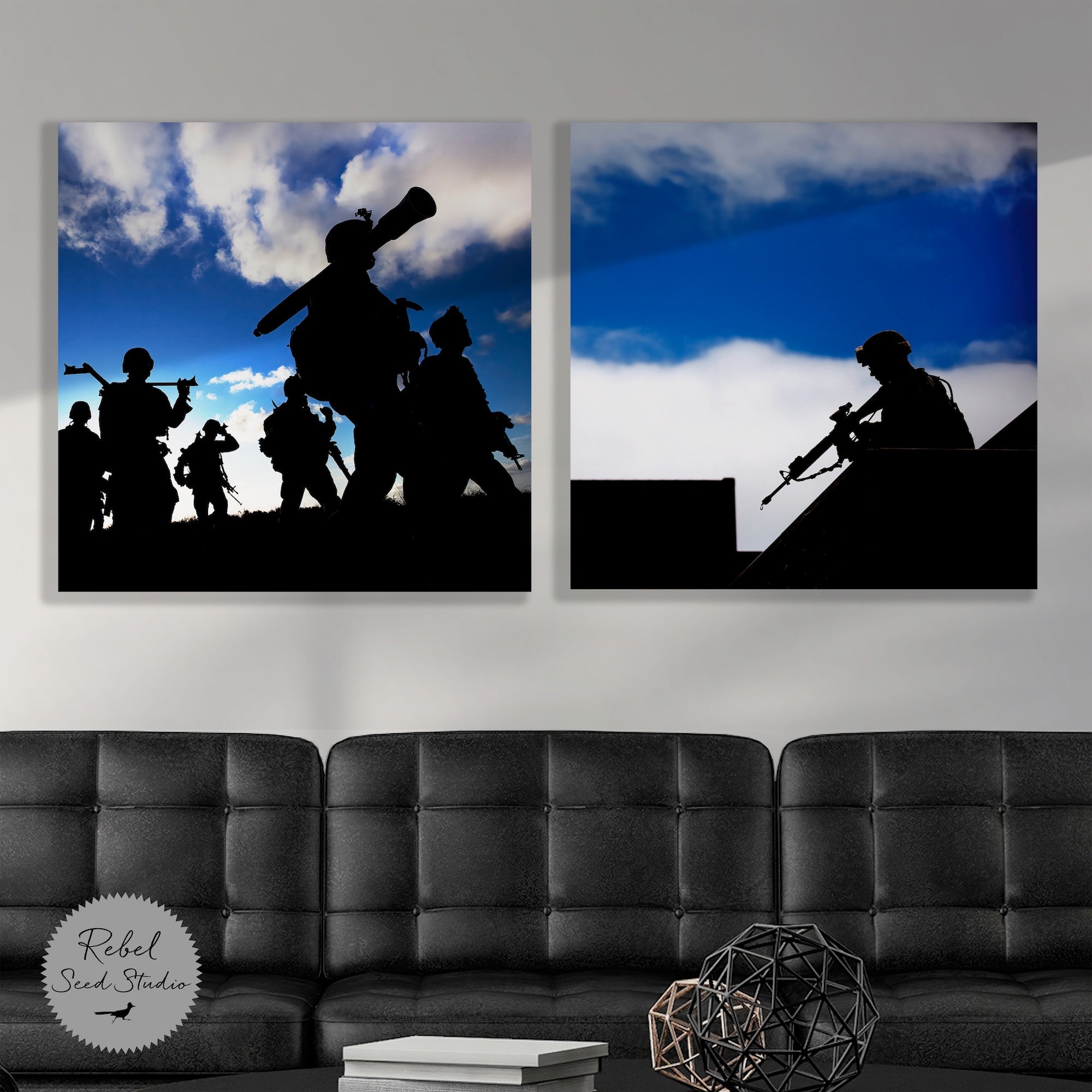 Marine Corps Mortarmen & Rooftop Rifleman | Military Photography Bundle | Black & White and Color (Digital Download | Ready-to-Print Art)