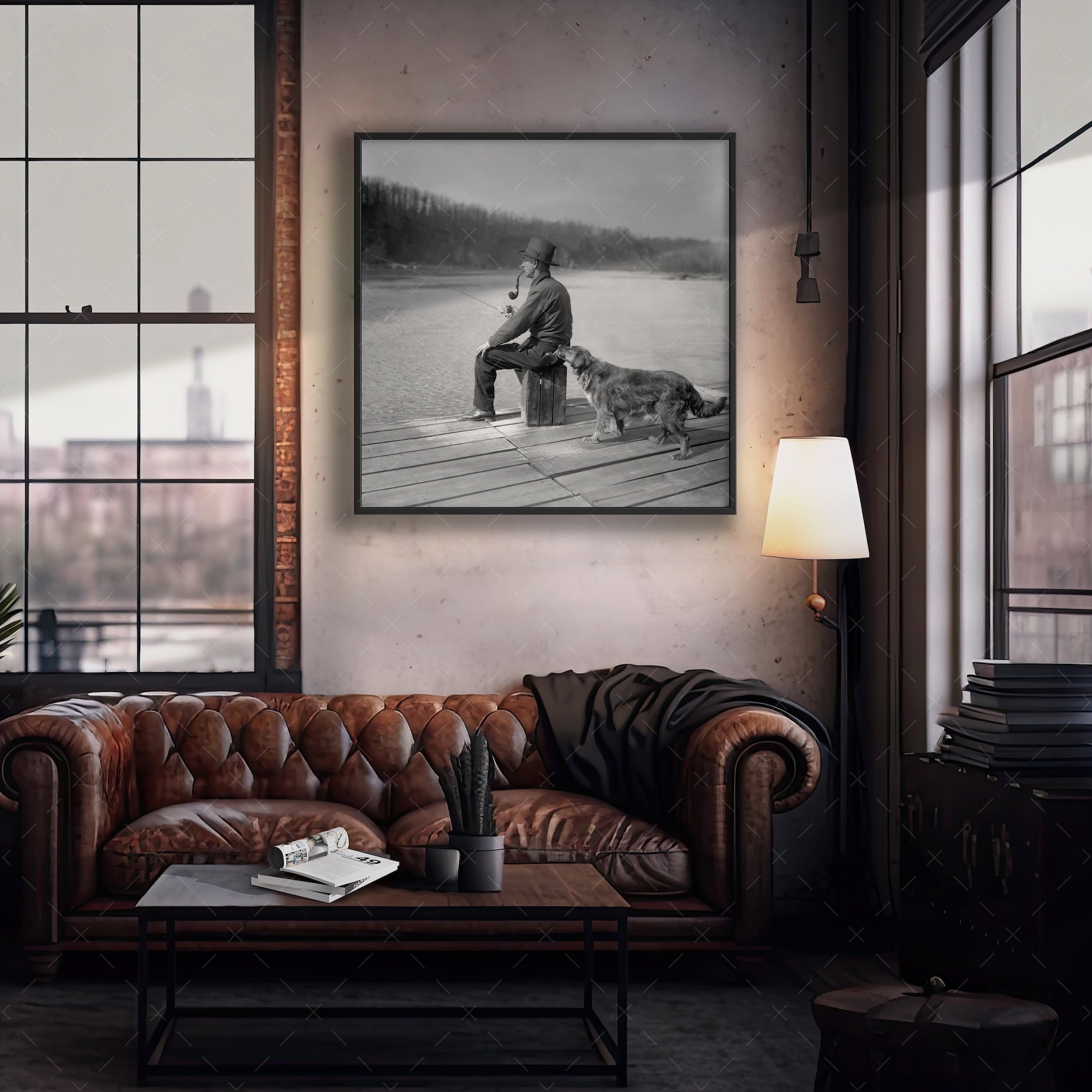 Prohibition Hooch Hound: Funny Vintage Black & White Photograph of a Dog Confiscating Liquor (Art Print)