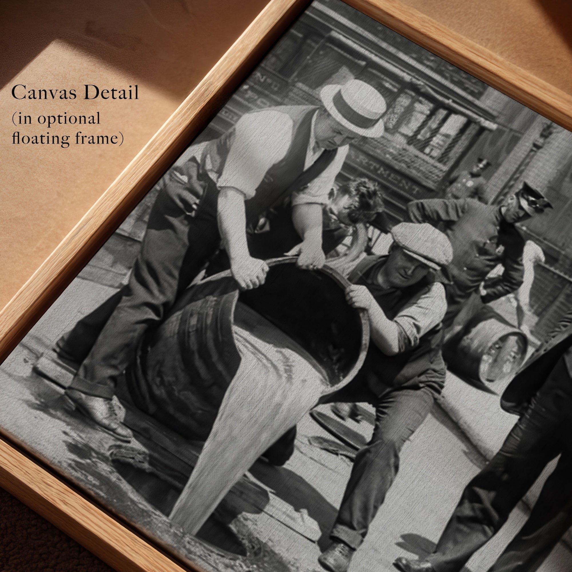 Prohibition Raid: New York City - Vintage Black & White Photograph (Art Print)