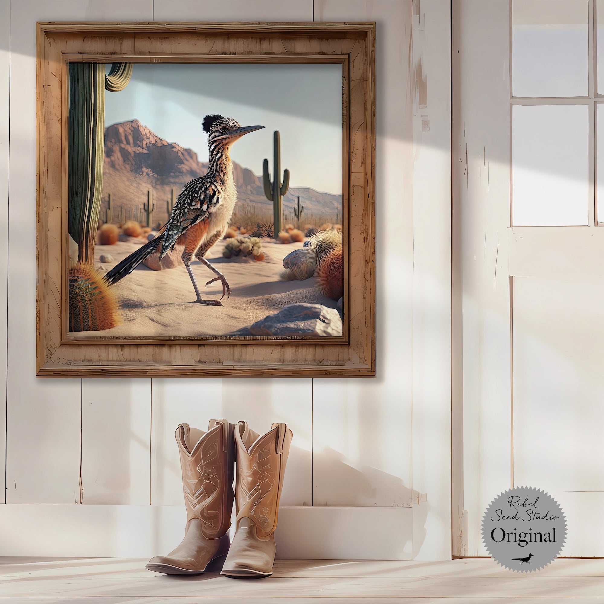 Roadrunner: Western Desert Art Print