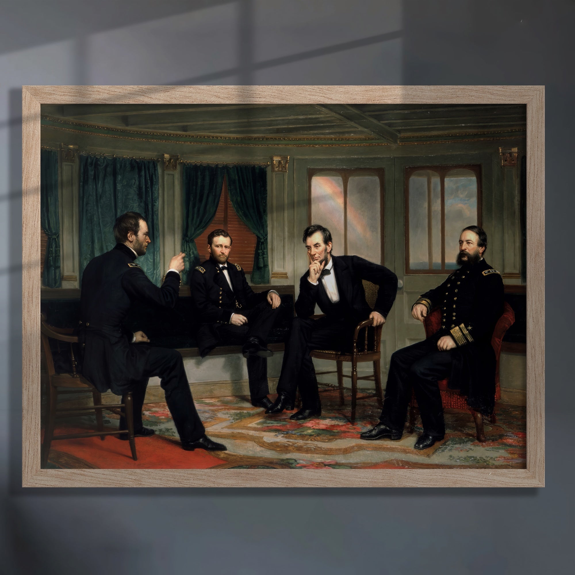 The Peacemakers: Civil War Painting Reproduction Print (Canvas or Fine Art Poster Print)