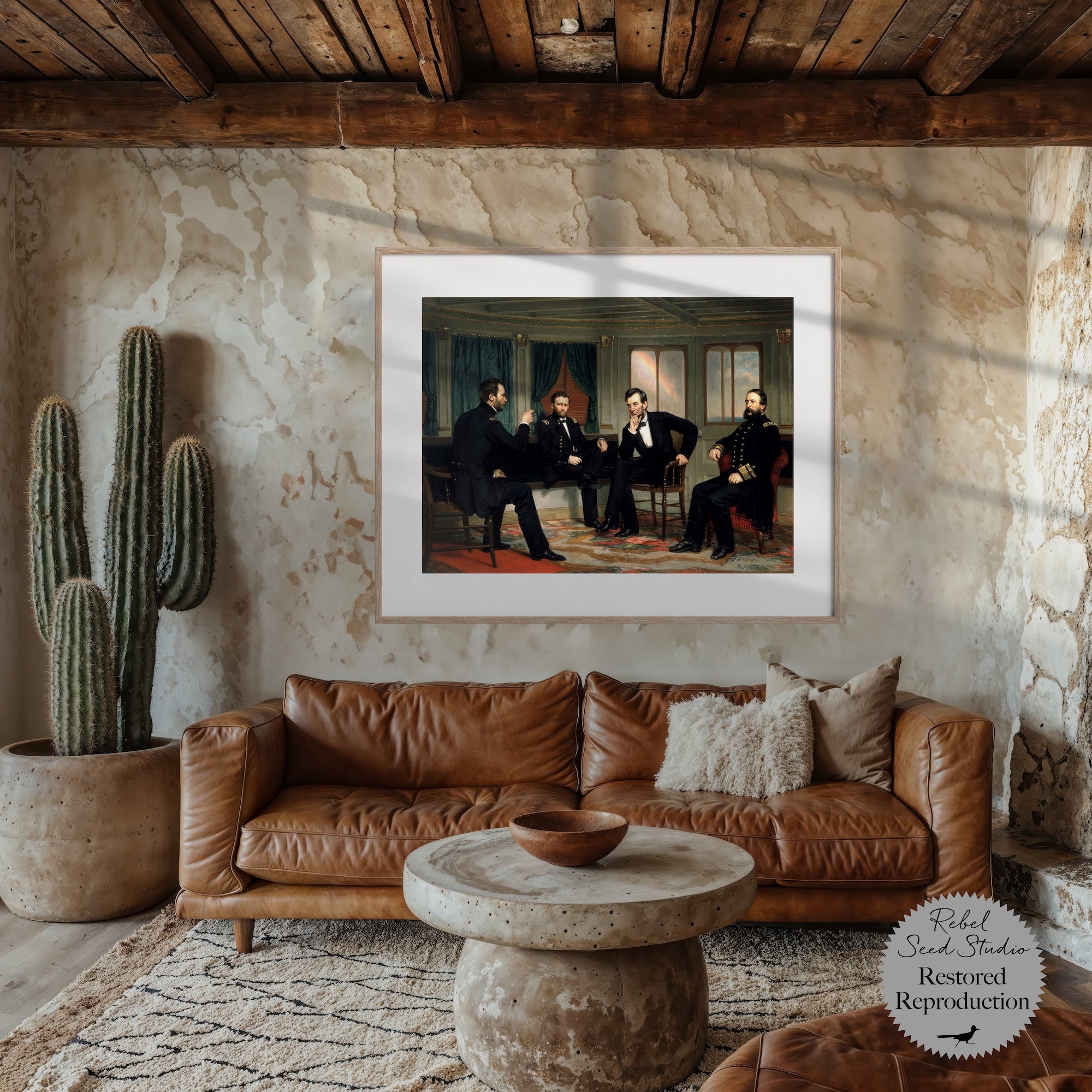 The Peacemakers: Civil War Painting Reproduction Print (Canvas or Fine Art Poster Print)