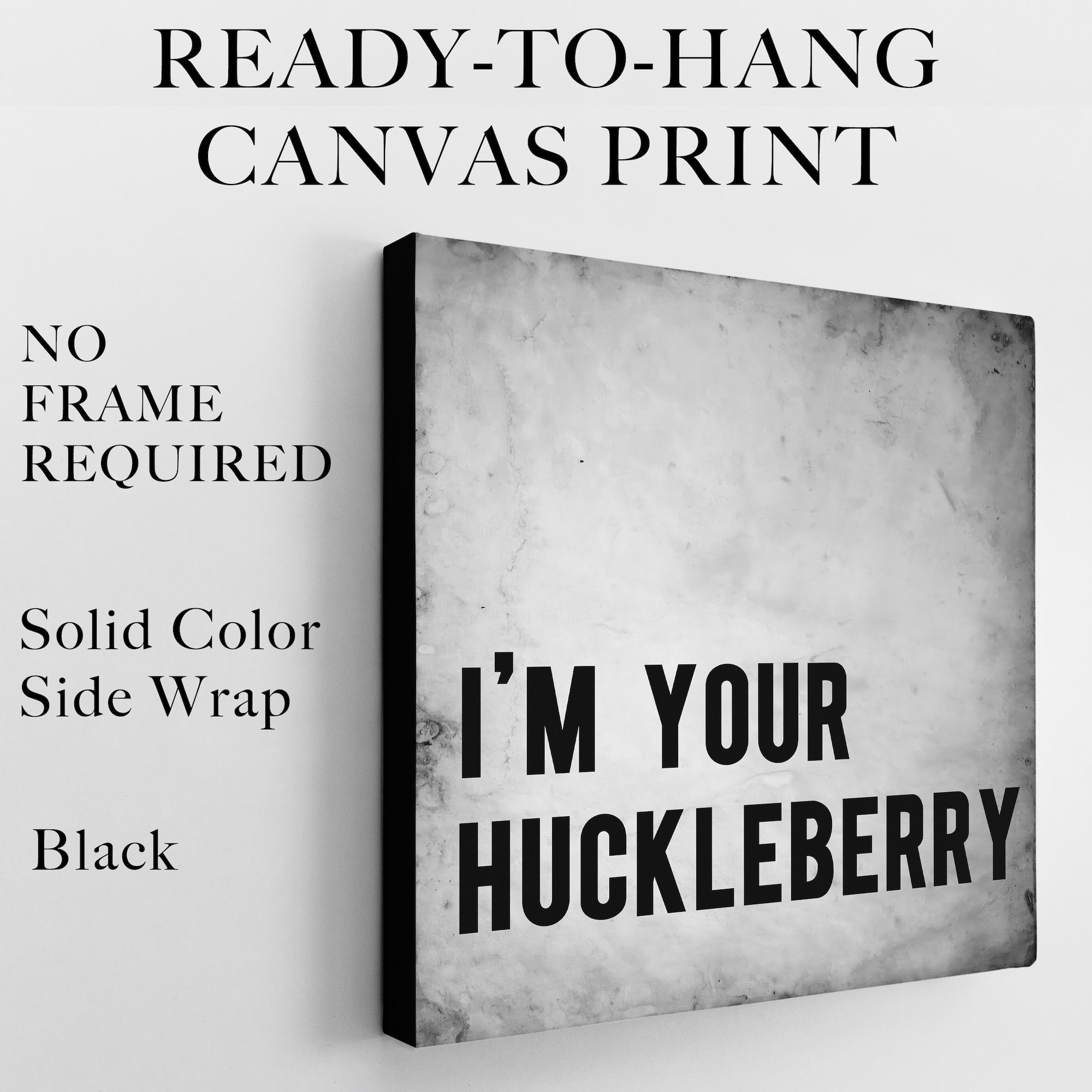 Tombstone Lawman & Movie Quote Bundle: I'm Your Huckleberry - Doc Holliday & Wyatt Earp Inspired Vintage Old West Wall Decor (Ready-to-Hang Canvas or Ready-to-Frame Fine Art Poster Print Set)