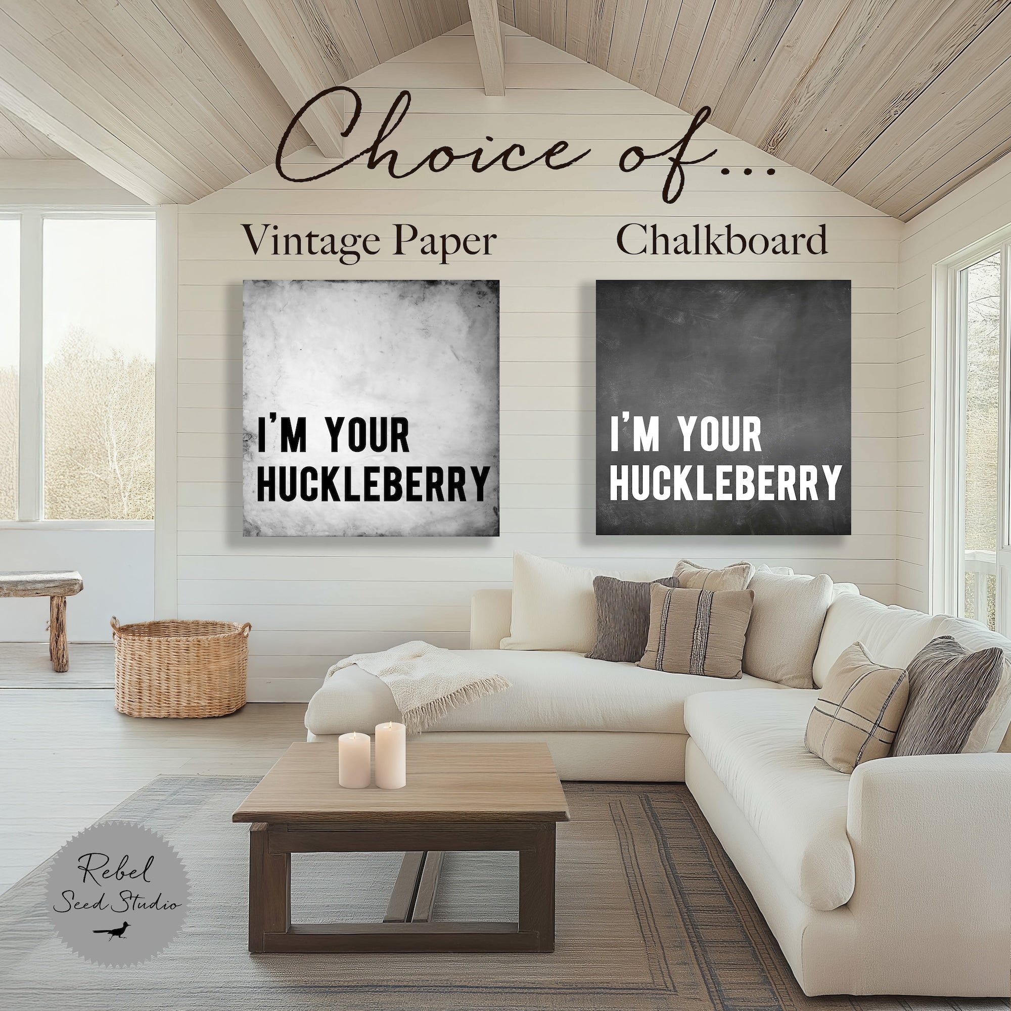 Tombstone Movie Quote: I'm Your Huckleberry - Doc Holliday & Wyatt Earp Inspired Vintage Old West Wall Decor (Ready-to-Frame Fine Art Poster Print)