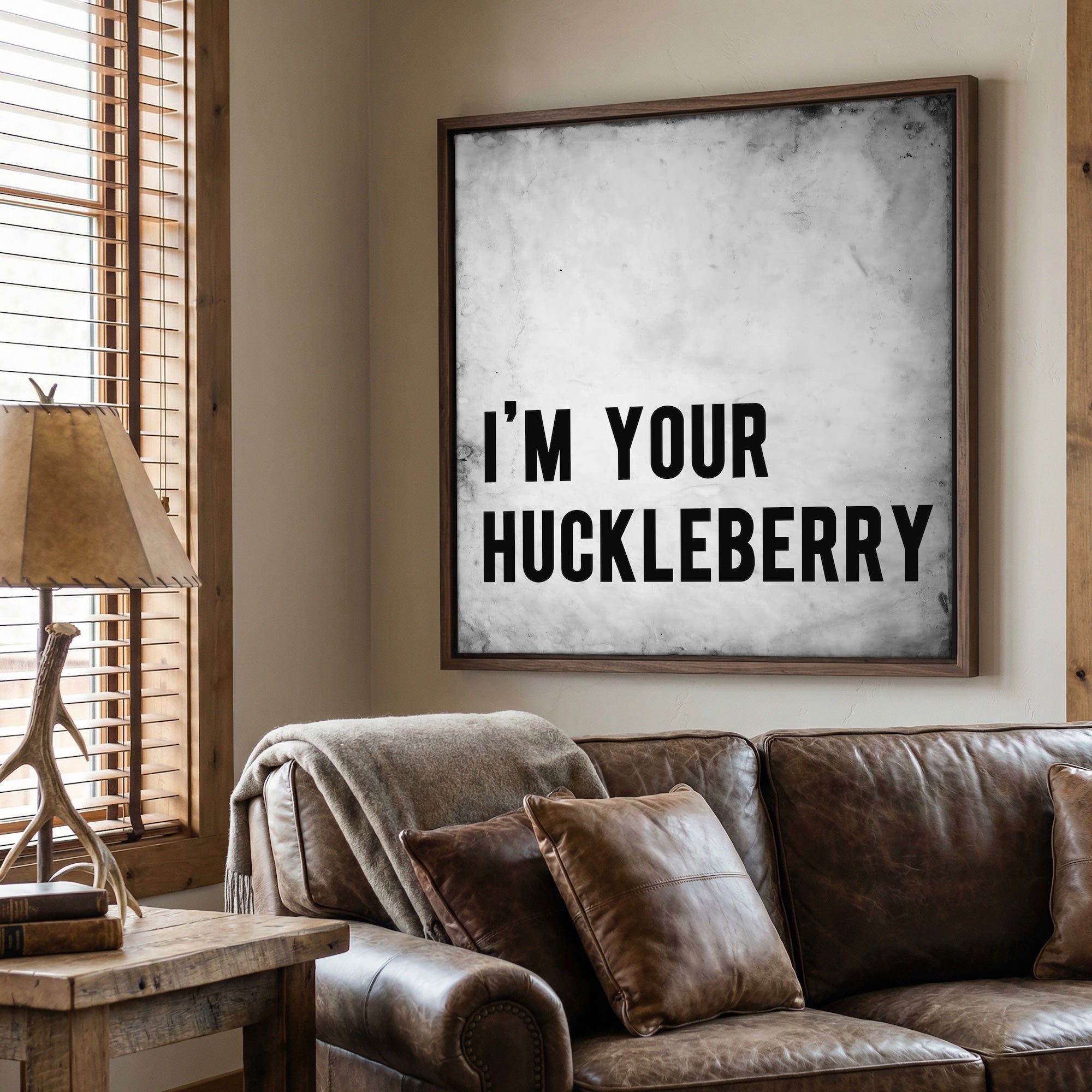 Tombstone Movie Quote: I'm Your Huckleberry - Doc Holliday & Wyatt Earp Inspired Vintage Old West Art Print