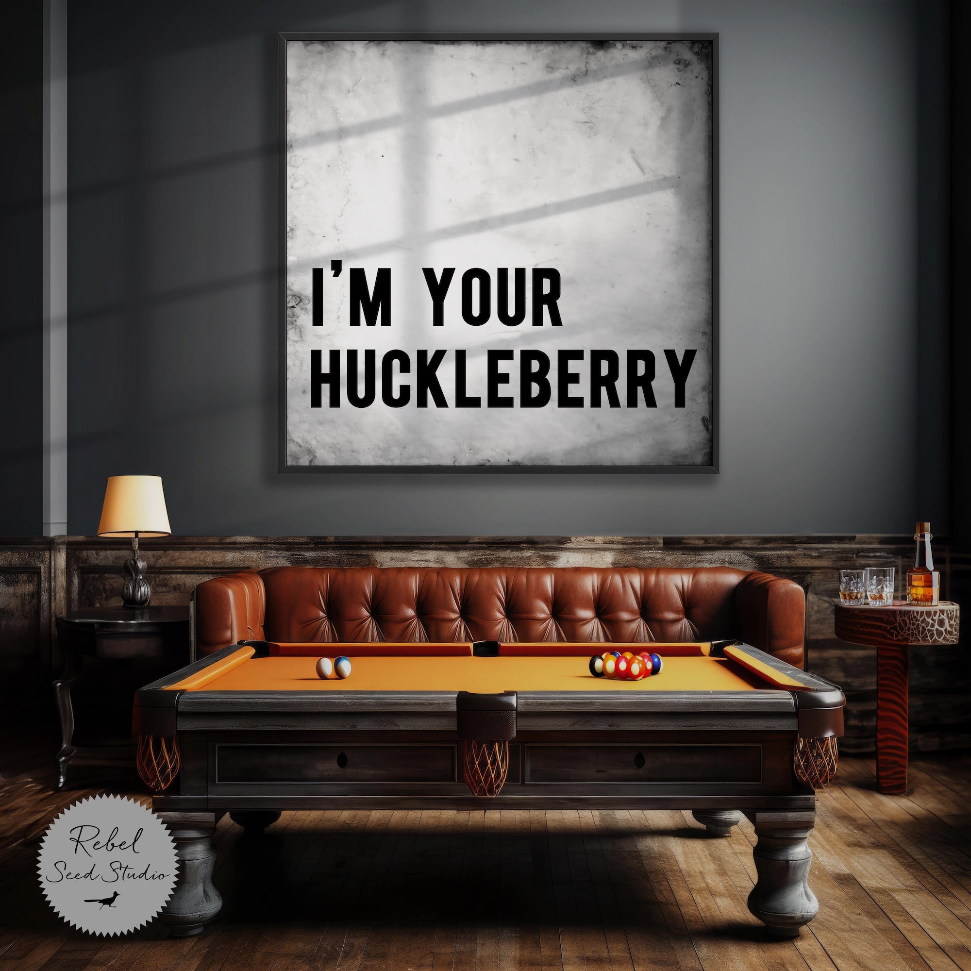 Tombstone Movie Quote: I'm Your Huckleberry - Doc Holliday & Wyatt Earp Inspired Vintage Old West Art Print