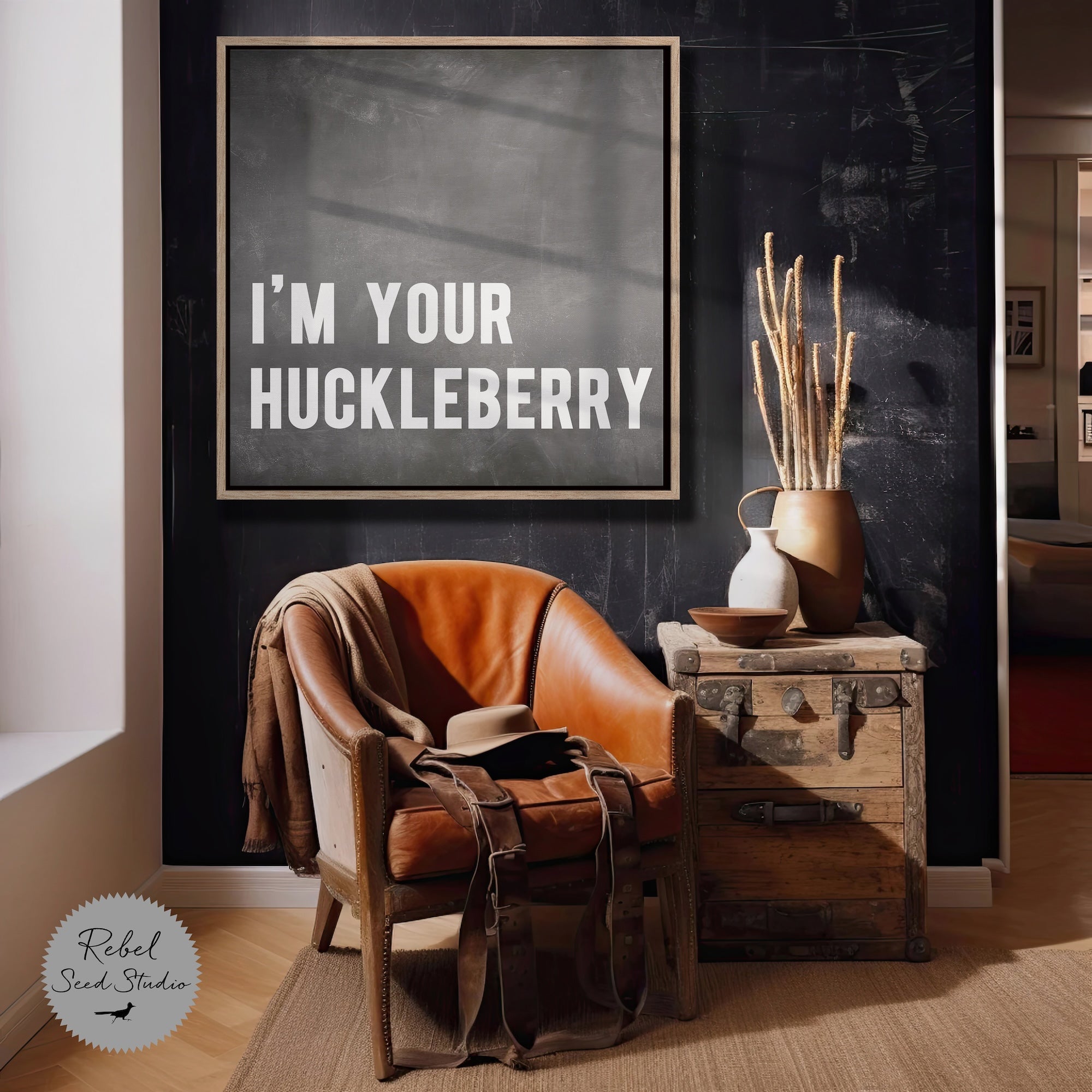 Tombstone Movie Quote: I'm Your Huckleberry - Doc Holliday & Wyatt Earp Inspired Vintage Old West Art Print
