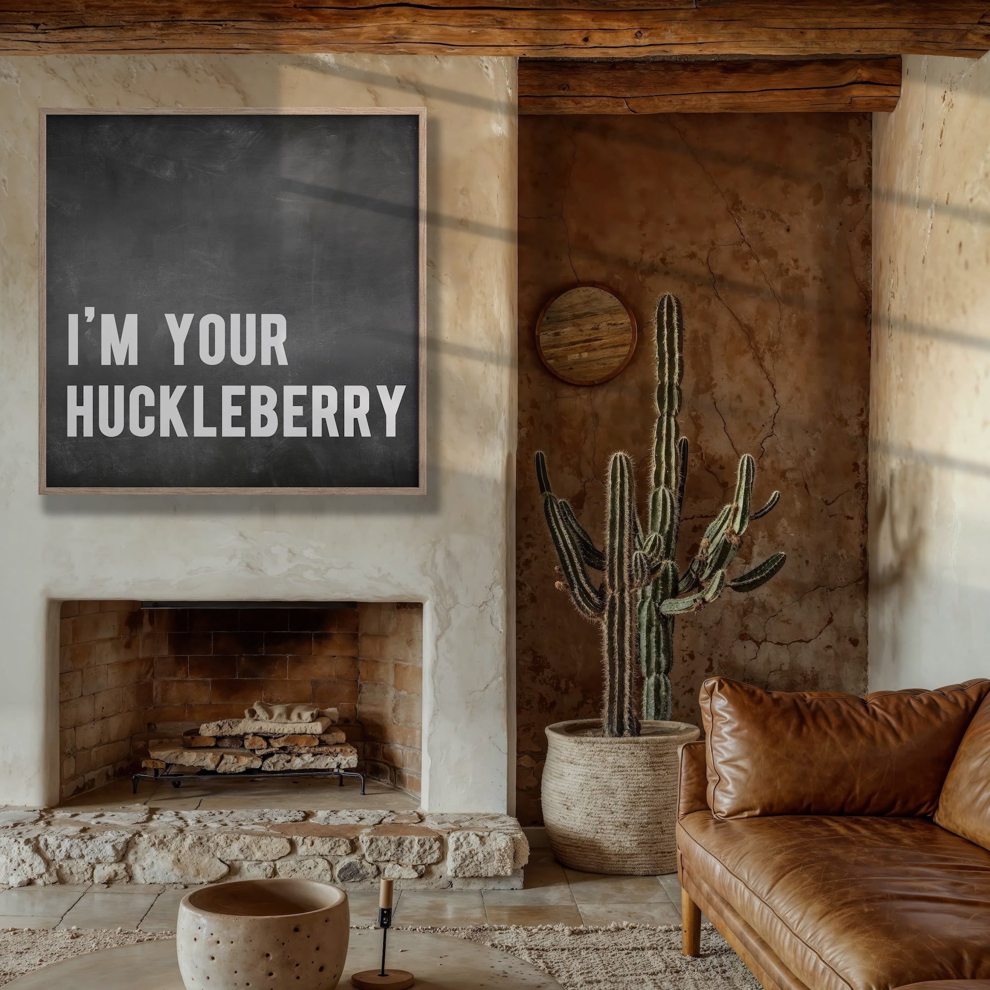 Tombstone Movie Quote: I'm Your Huckleberry - Doc Holliday & Wyatt Earp Inspired Vintage Old West Wall Decor (Ready-to-Frame Fine Art Poster Print)
