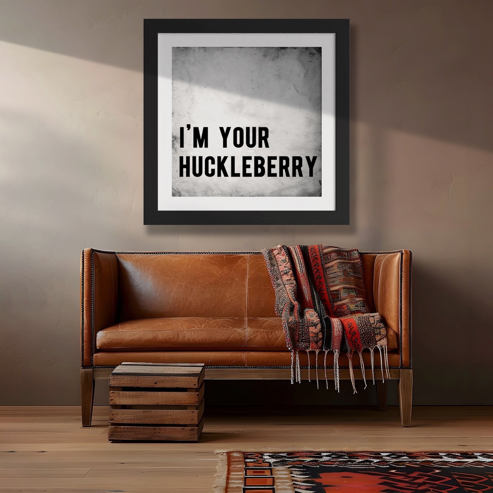 Tombstone Movie Quote: I'm Your Huckleberry - Doc Holliday & Wyatt Earp Inspired Vintage Old West Wall Decor (Ready-to-Frame Fine Art Poster Print)