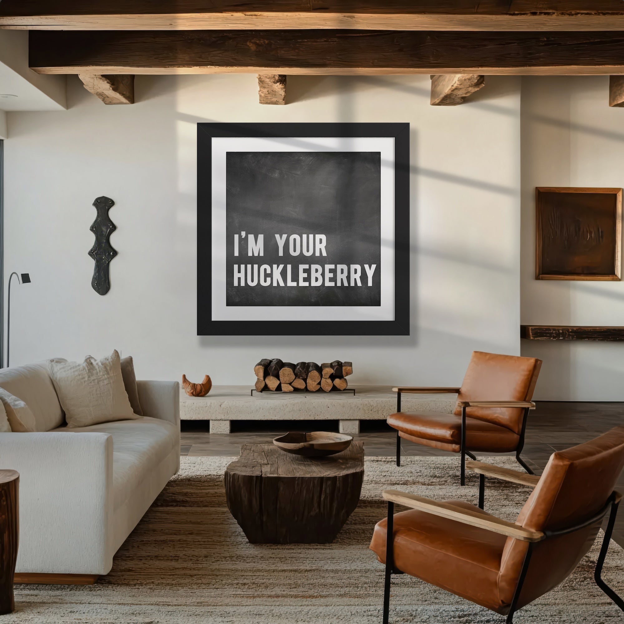 Tombstone Movie Quote: I'm Your Huckleberry - Doc Holliday & Wyatt Earp Inspired Vintage Old West Wall Decor (Ready-to-Frame Fine Art Poster Print)