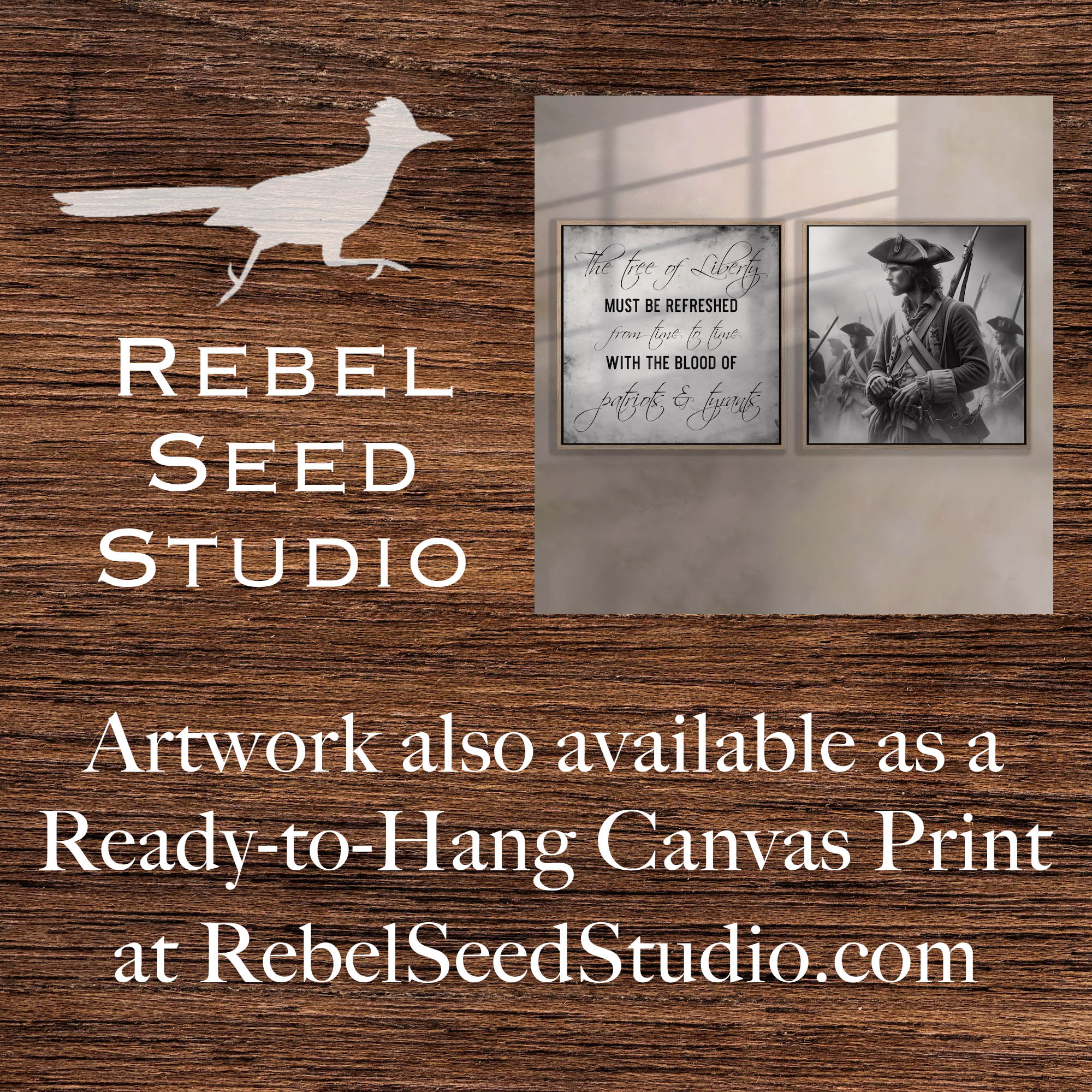 Thomas Jefferson Quote: The Tree of Liberty Must Be Refreshed From Time to Time with the Blood of Patriots & Tyrants (Ready-to-Frame Fine Art Poster Print)