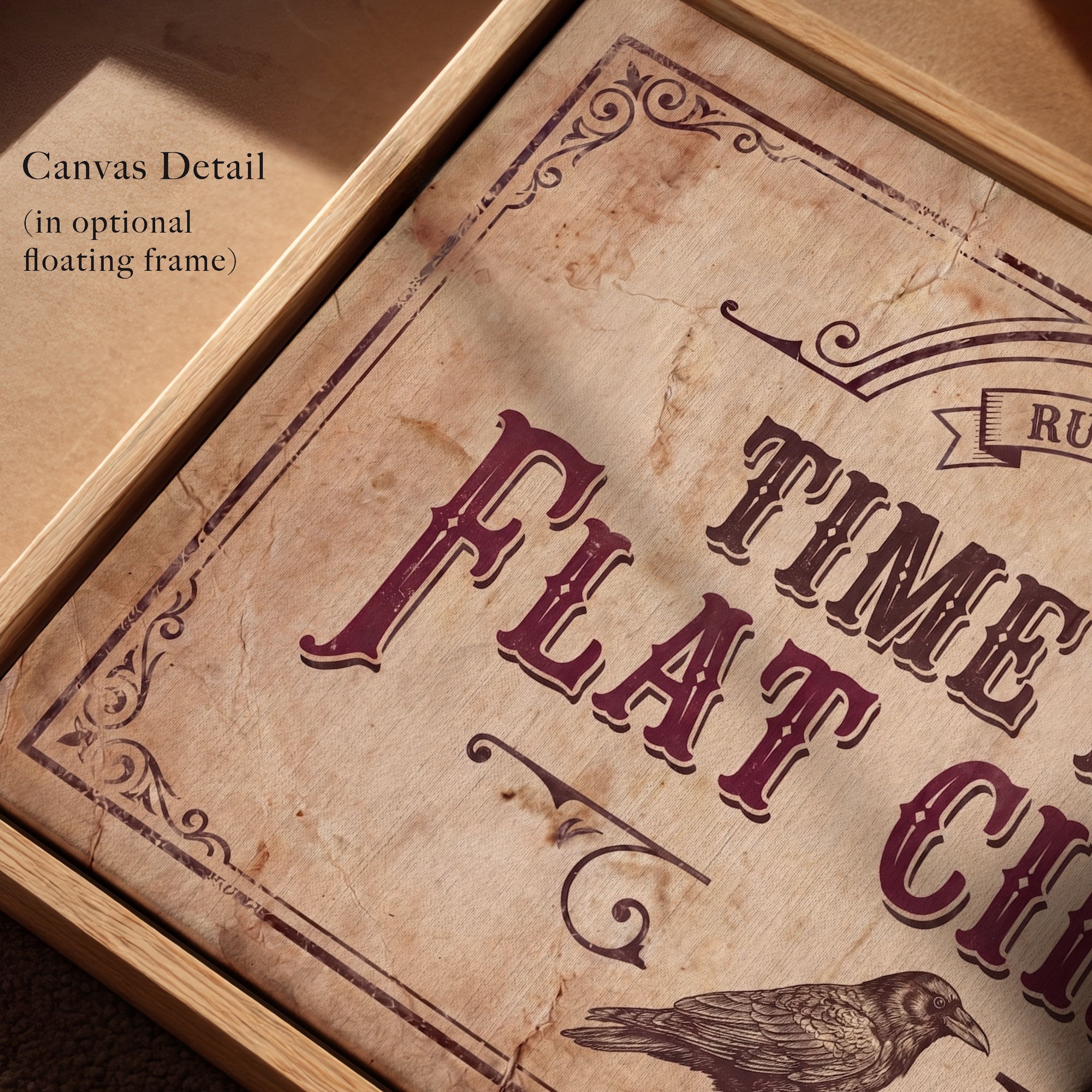 Time Is A Flat Circle: True Detective TV Show Quote - Vintage Old West Art Print