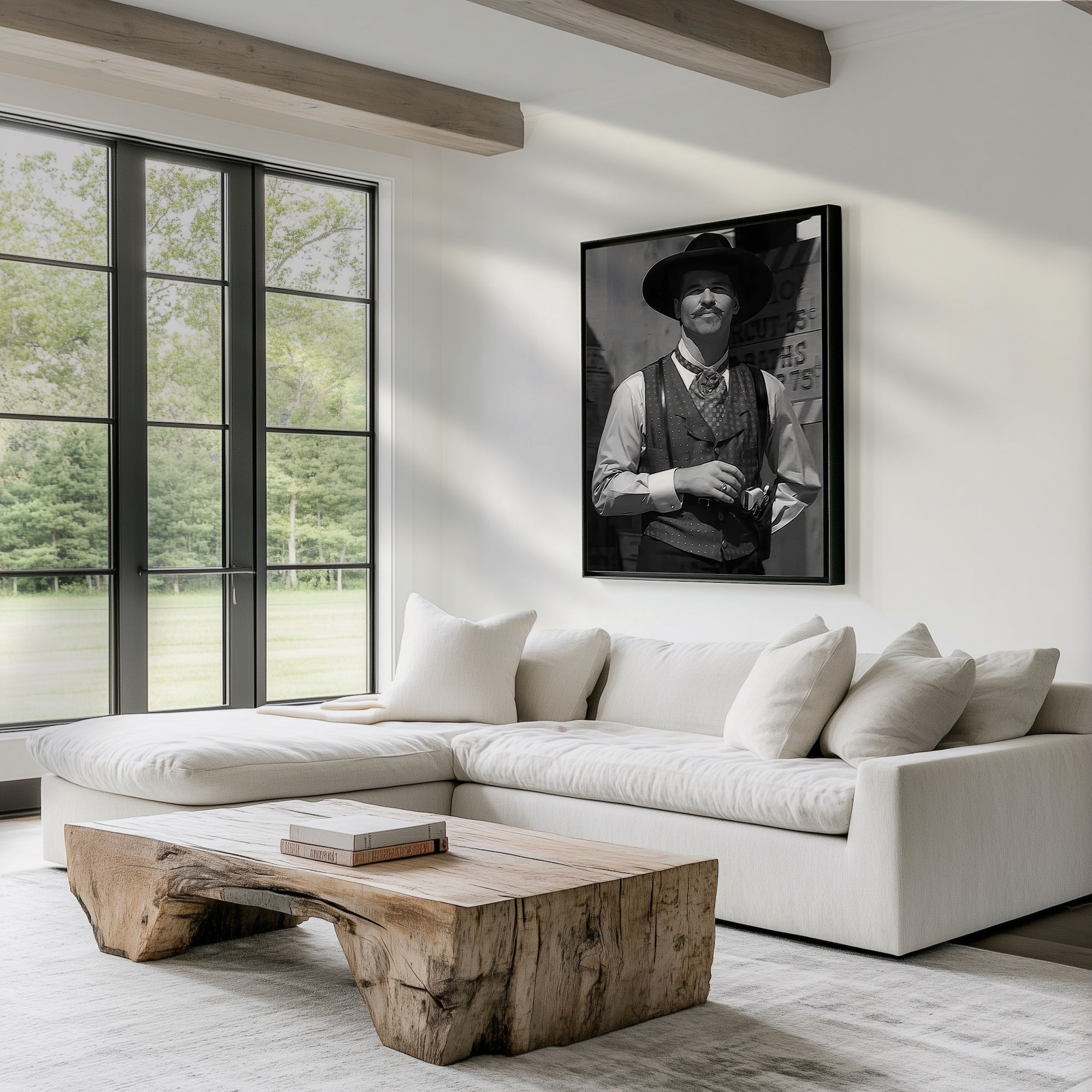 Val Kilmer as Doc Holliday in Tombstone Movie Publicity Still: Black & White Photograph (Art Print)