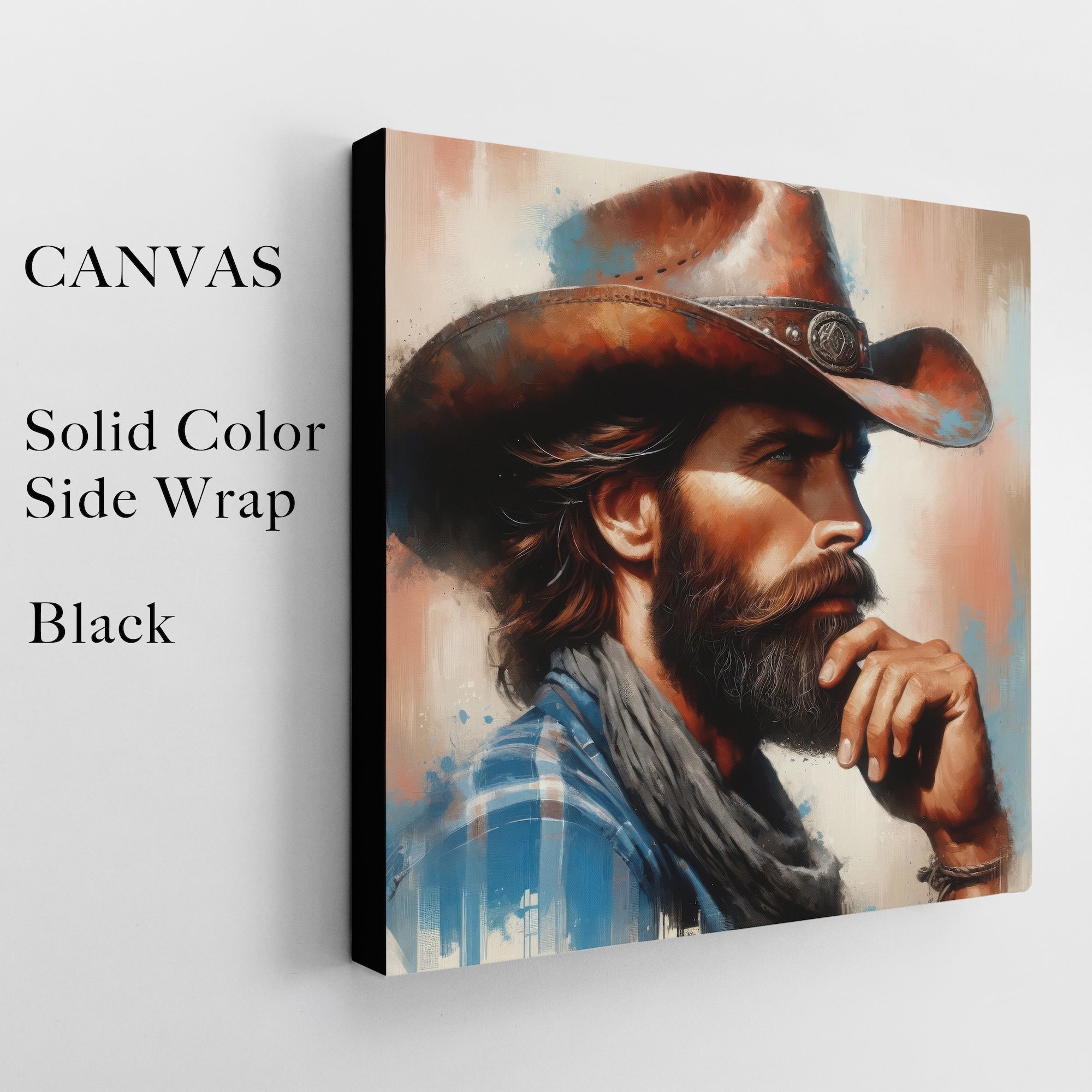 Western Range Cowboy | Black & White or Color (Art Print)