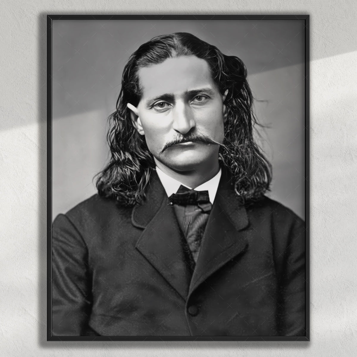 Wild Bill Hickok: Vintage Old West Black & White Frontiersman Photogra