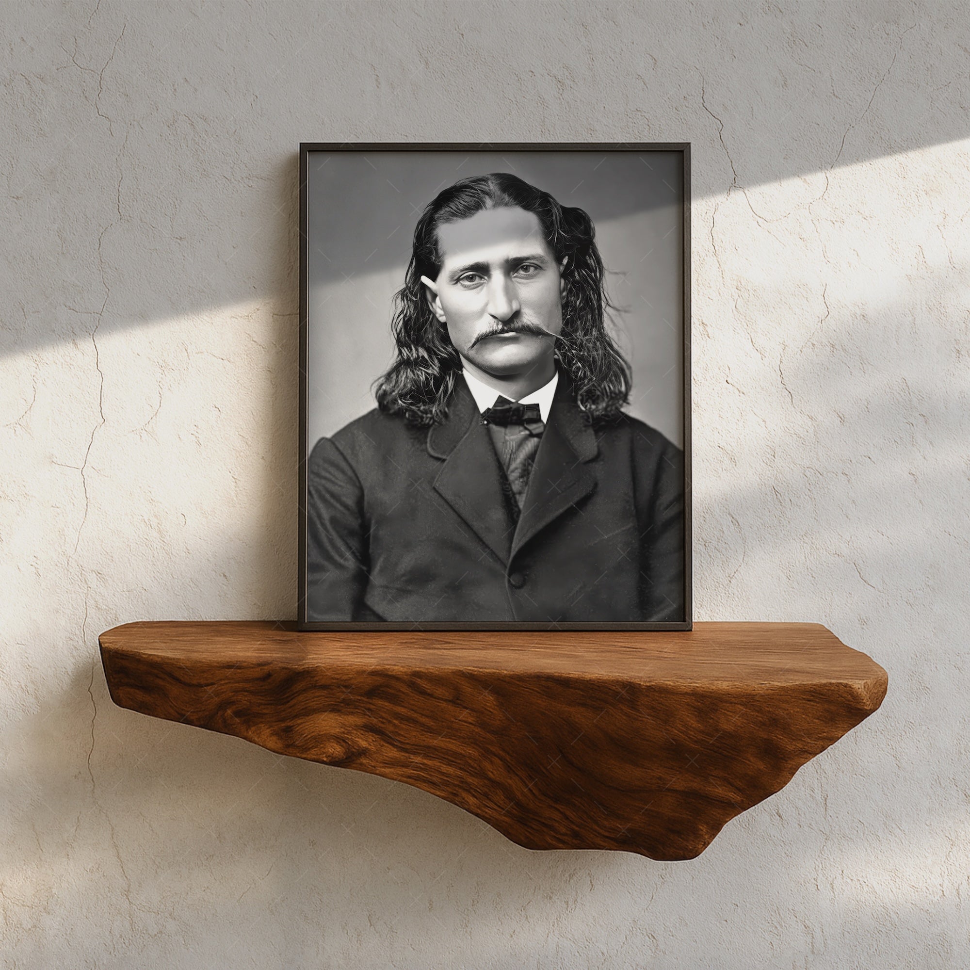 Wild Bill Hickok: Vintage Old West Black & White Frontiersman Photograph (Art Print)
