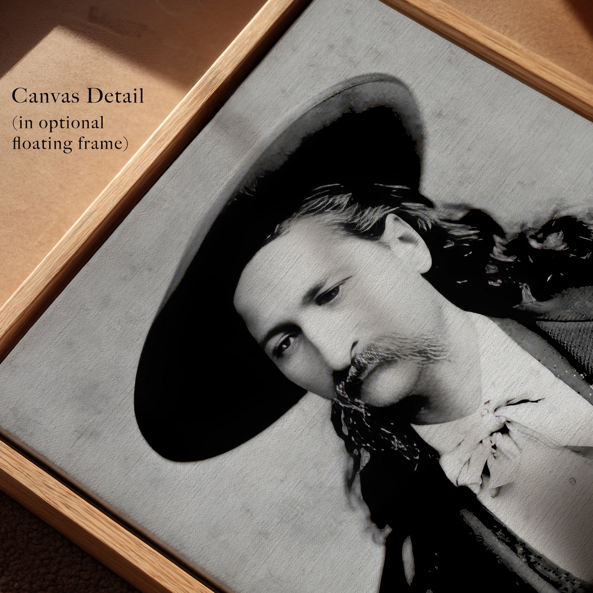 Wild Bill Hickok Portrait: Vintage Old West Black & White Frontiersman Photograph (Art Print)