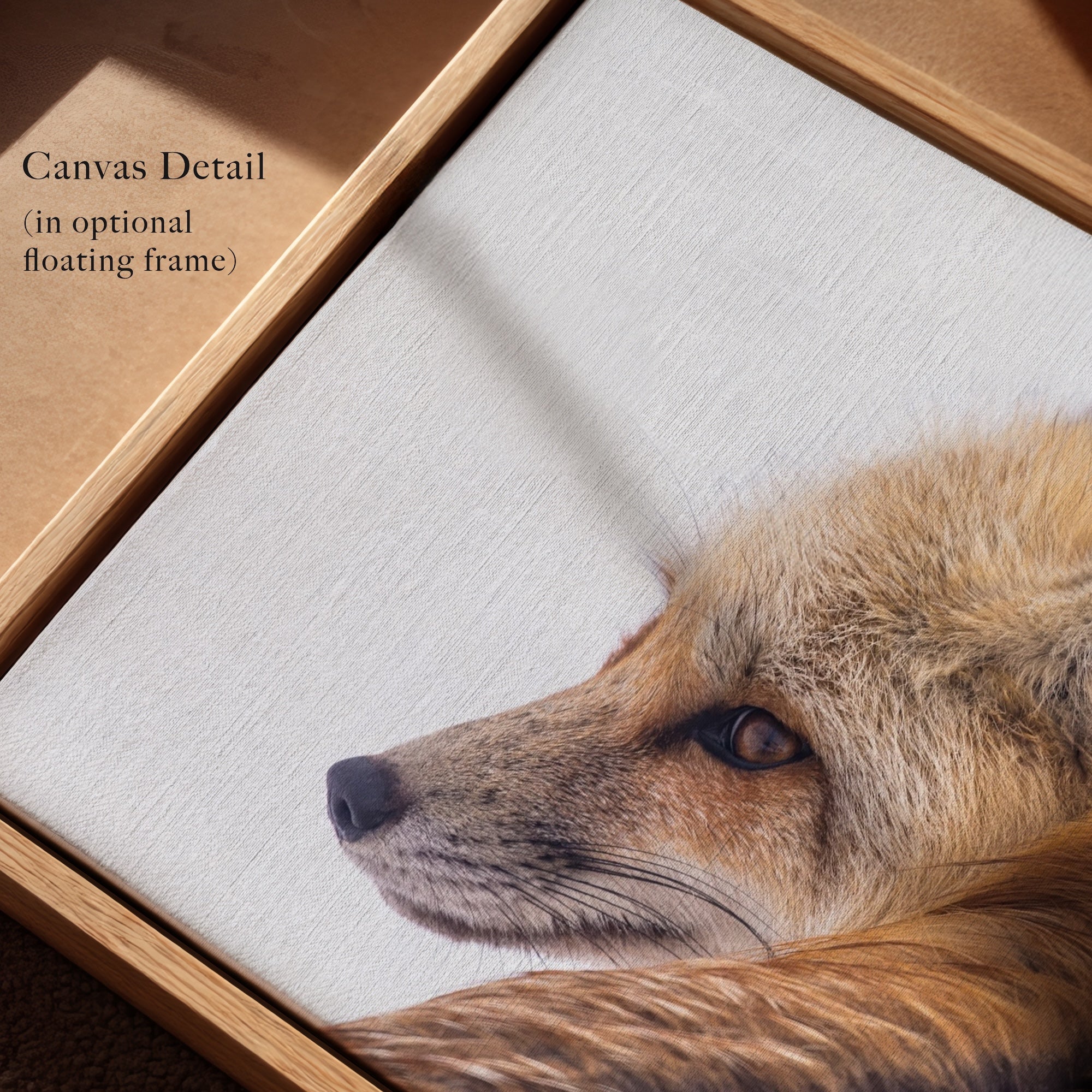 Fox in the Winter Snow: Wildlife Photograph - Western Art Print