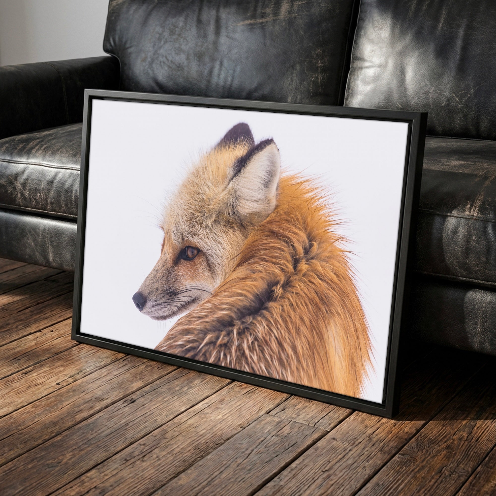 Fox in the Winter Snow: Wildlife Photograph - Western Art Print