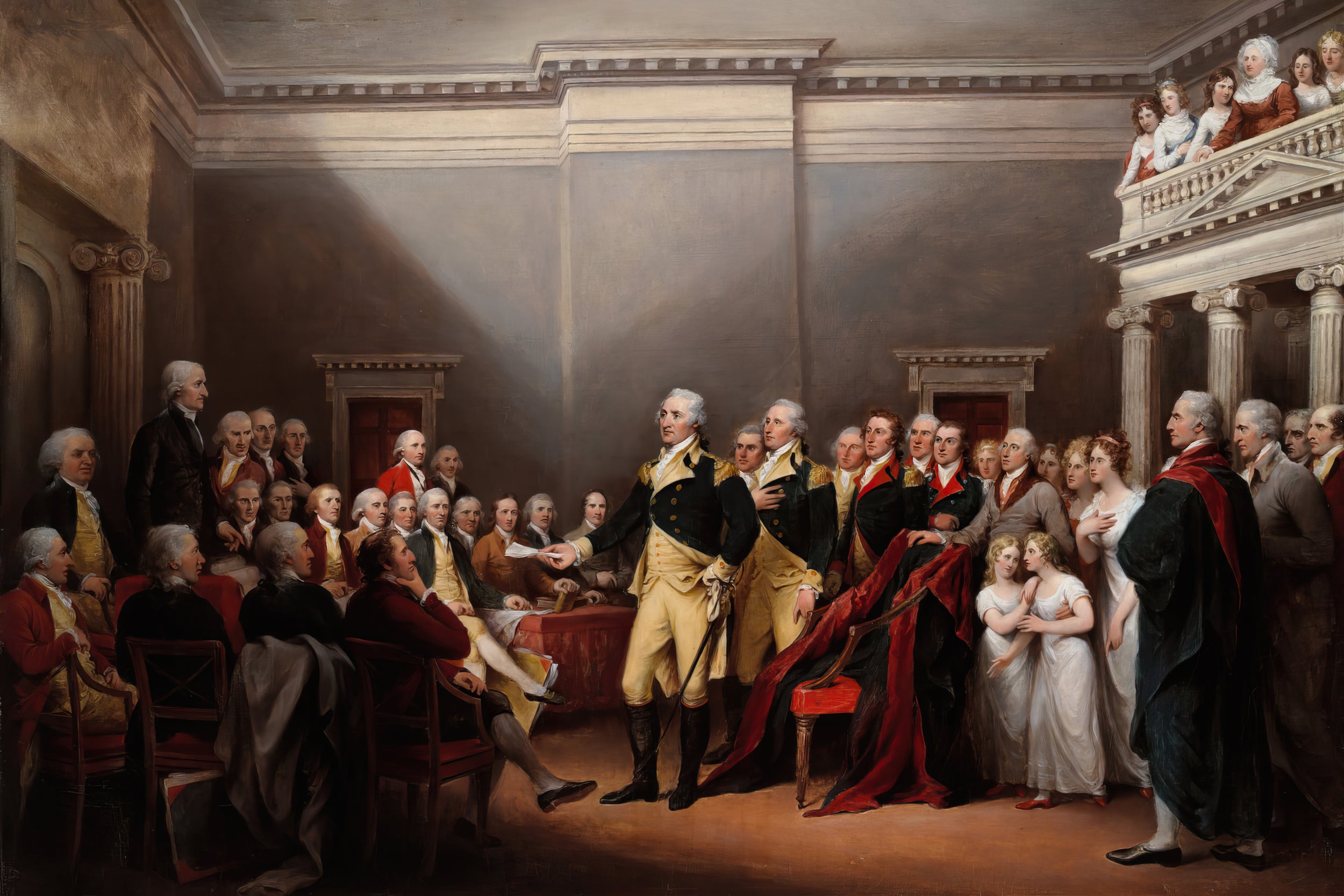 General George Washington Resigning His Commission (Painting)