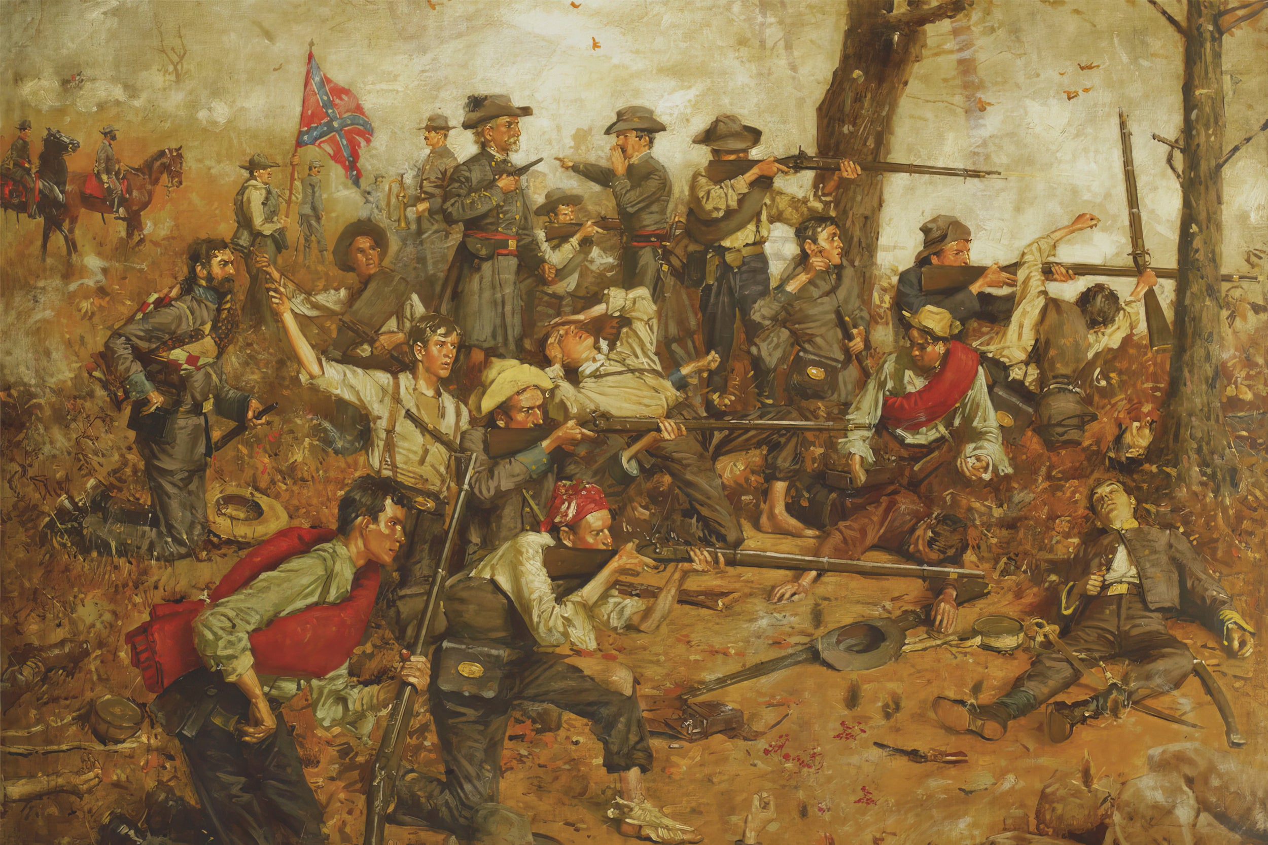 Holding the Line at All Hazards (Painting)