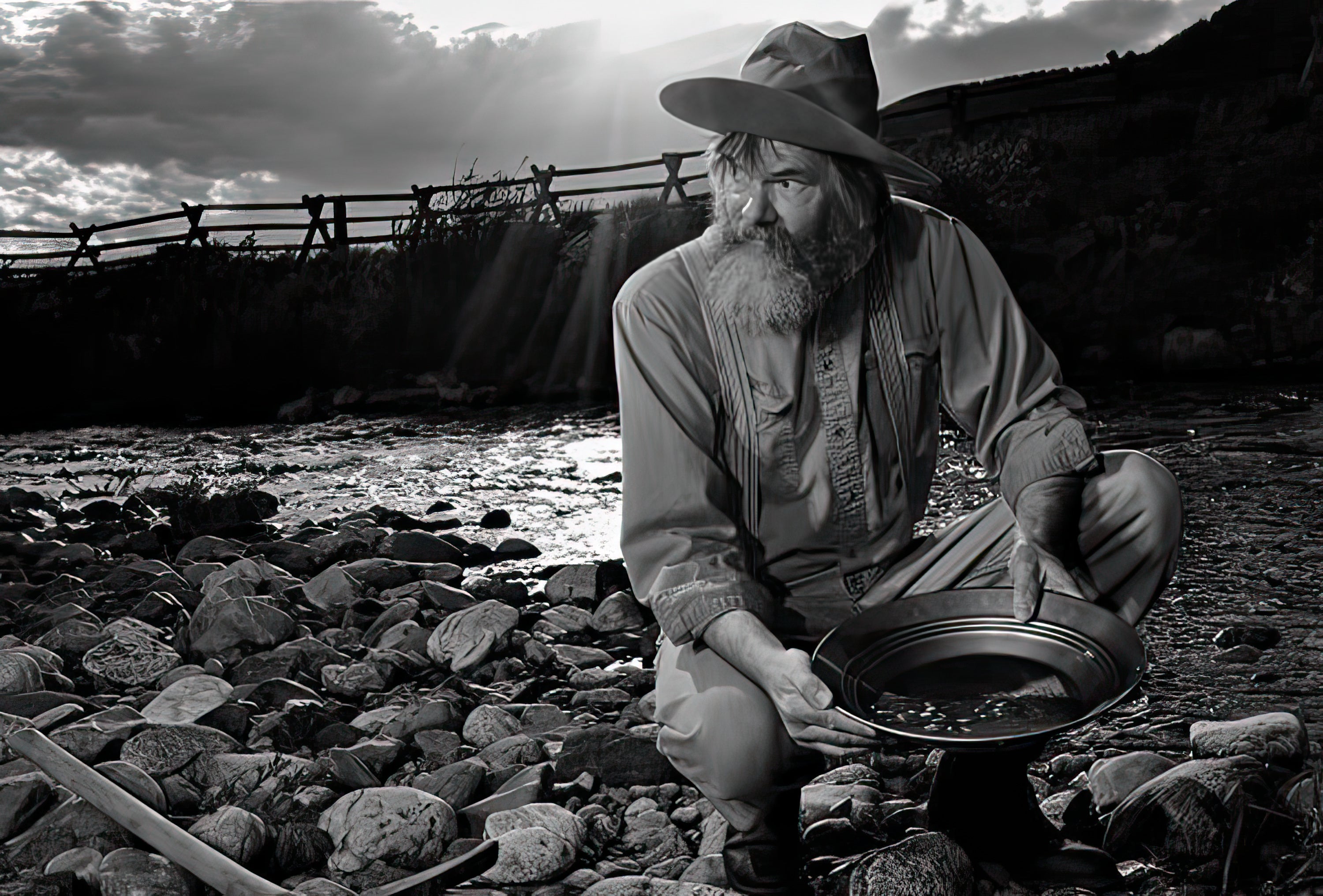 Book Notes - The Age of Gold: The California Gold Rush and the New American Dream - Image of man panning for gold