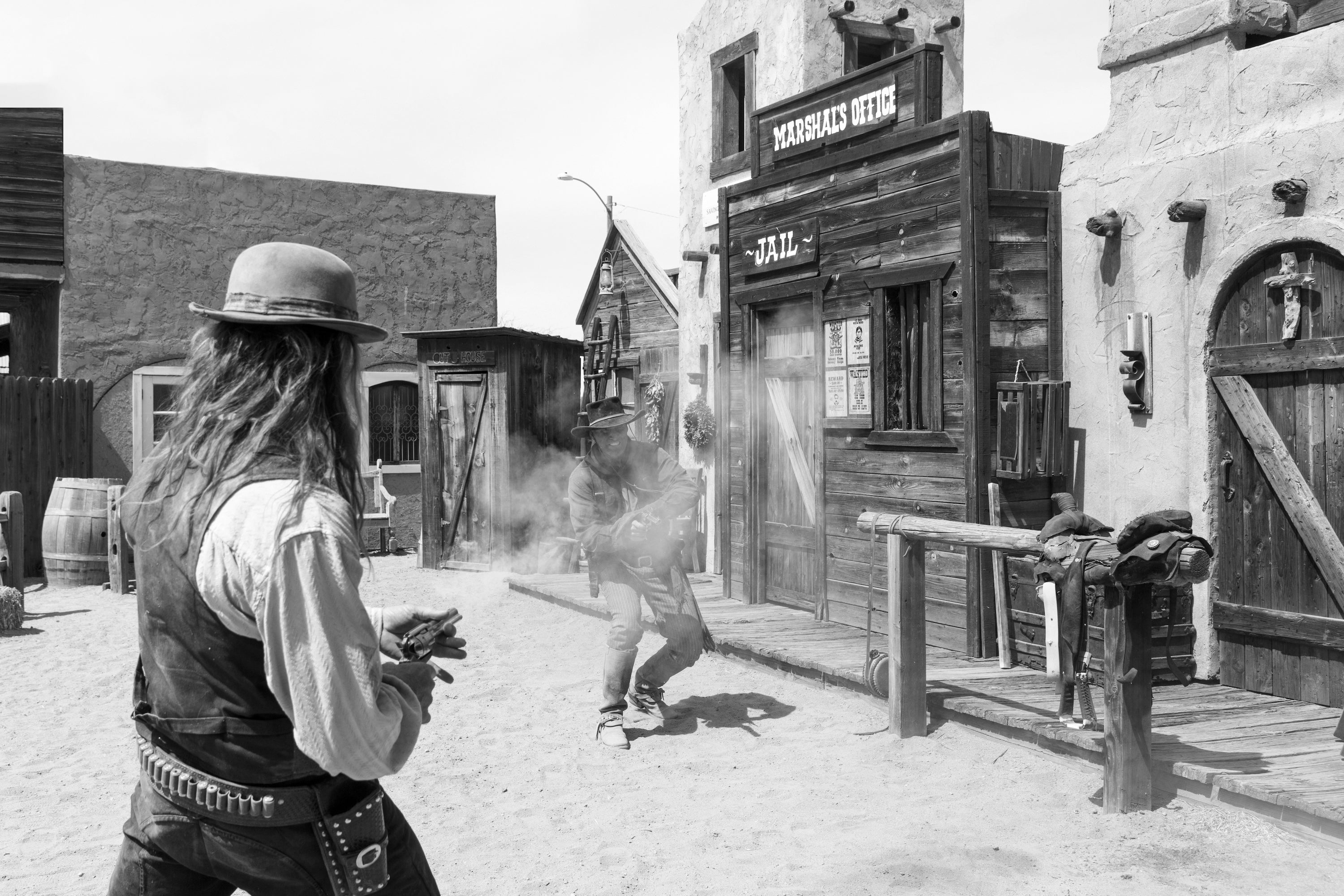 Book Notes - The Summer of 1876: Outlaws, Lawmen, and Legends in the Season That Defined the American West - Image of Old West Shootout Reenactment