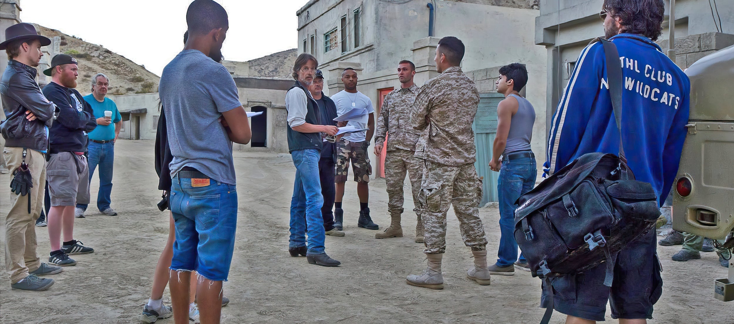 Devil Dogs Director: Lindsay Holt - Image of Lindsay Holt and actors on the set of the movie Devil Dogs