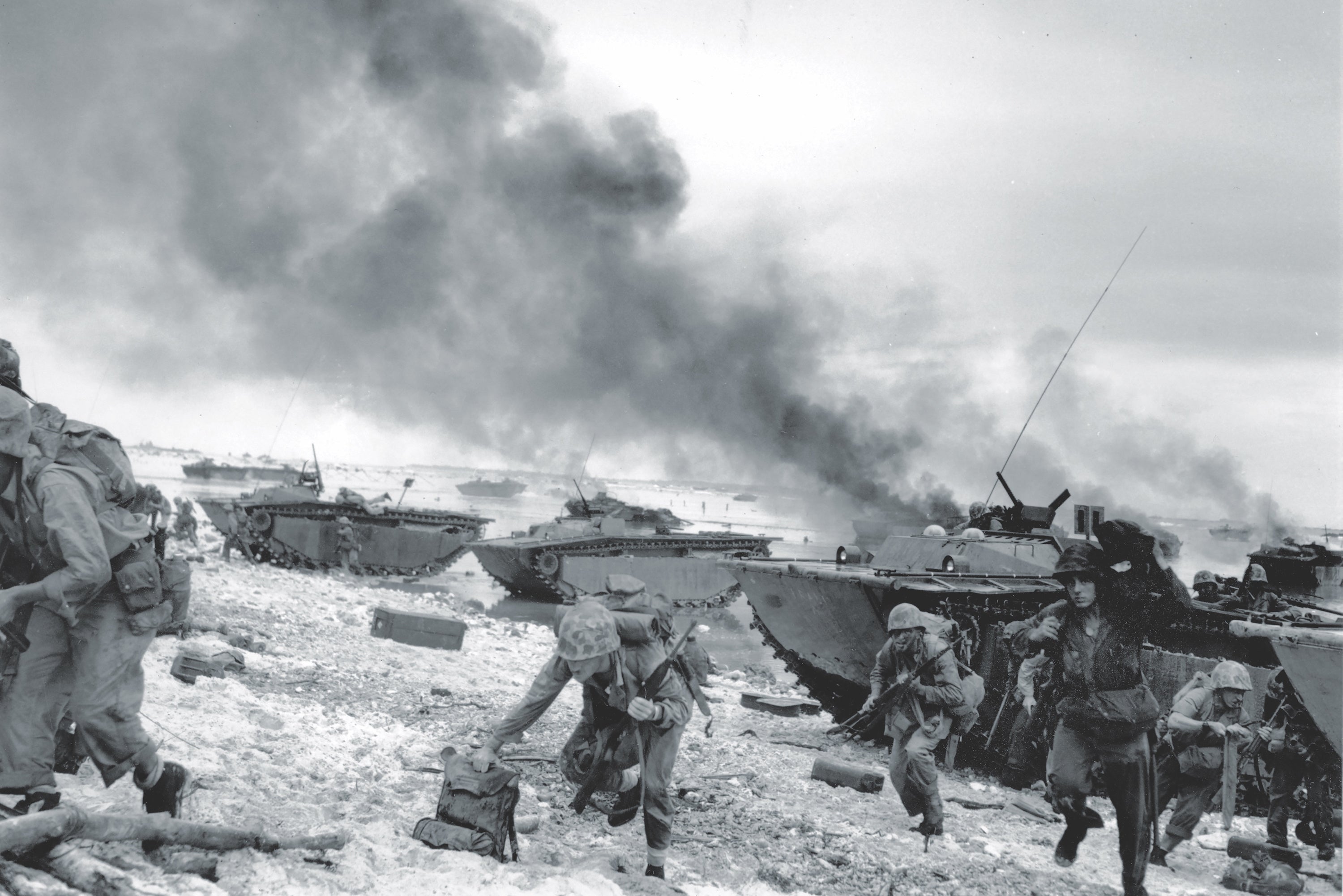 Among Heroes: A Marine Corps Rifle Company on Peleliu (Free PDF Book) - Image of Marines Landing