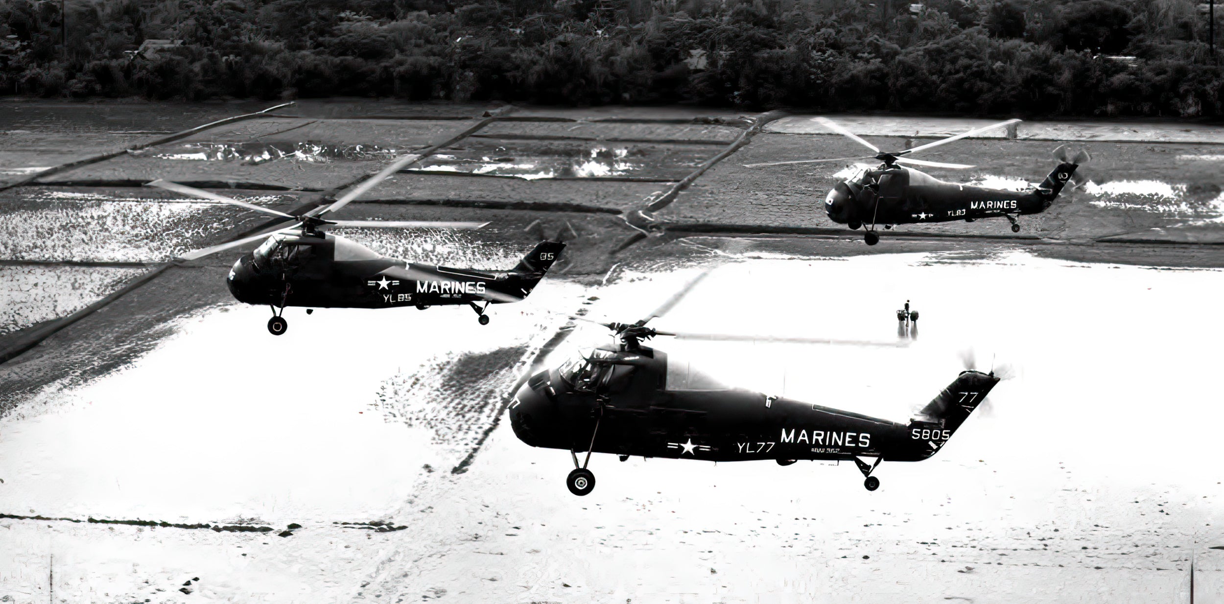 The Path to War: U.S. Marine Corps Operations in Southeast Asia, 1961 to 1965 (Free PDF Book) - Image of Marine Choppers Over Vietnam
