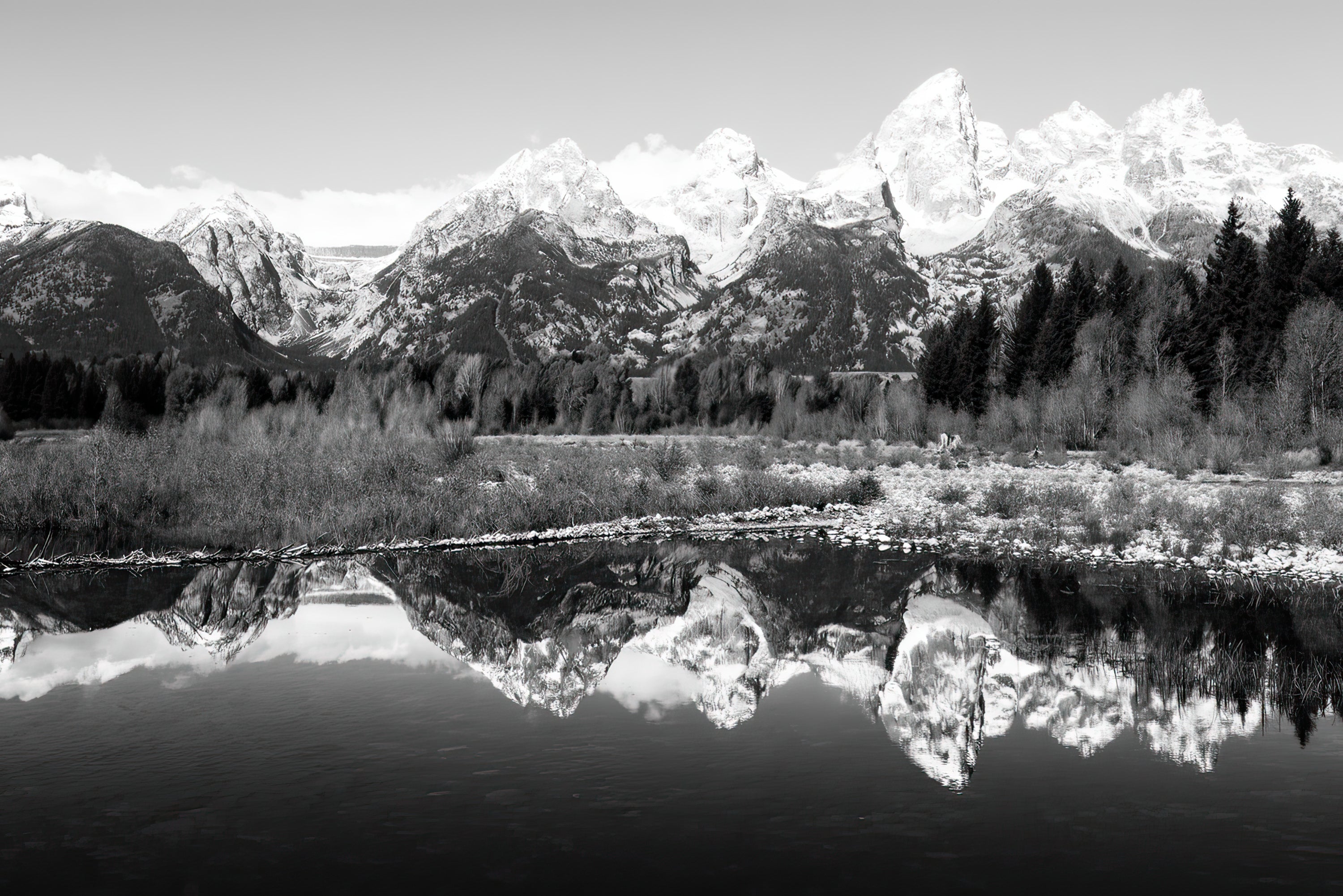 Teton Range Reflection (Photography)
