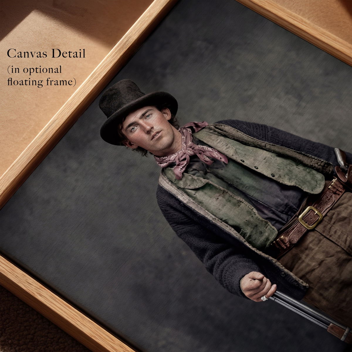 Billy the Kid: Recreated Colorized Old West Outlaw Photo Art Print