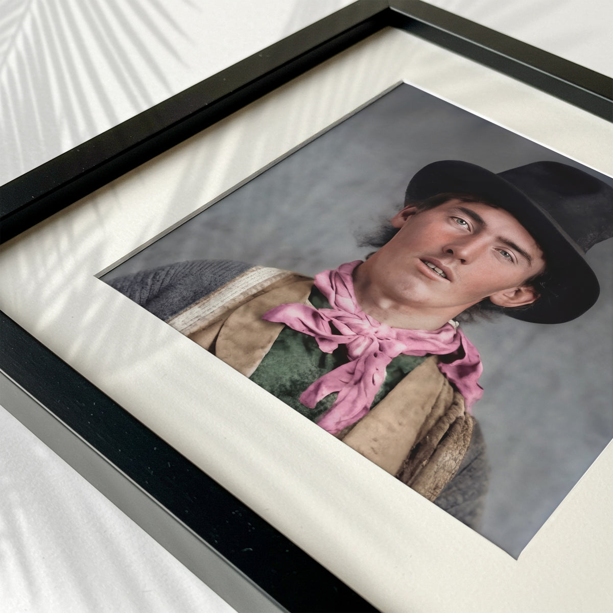 Billy the Kid Portrait: Restored Colorized Vintage Old West Outlaw Photo Art Print