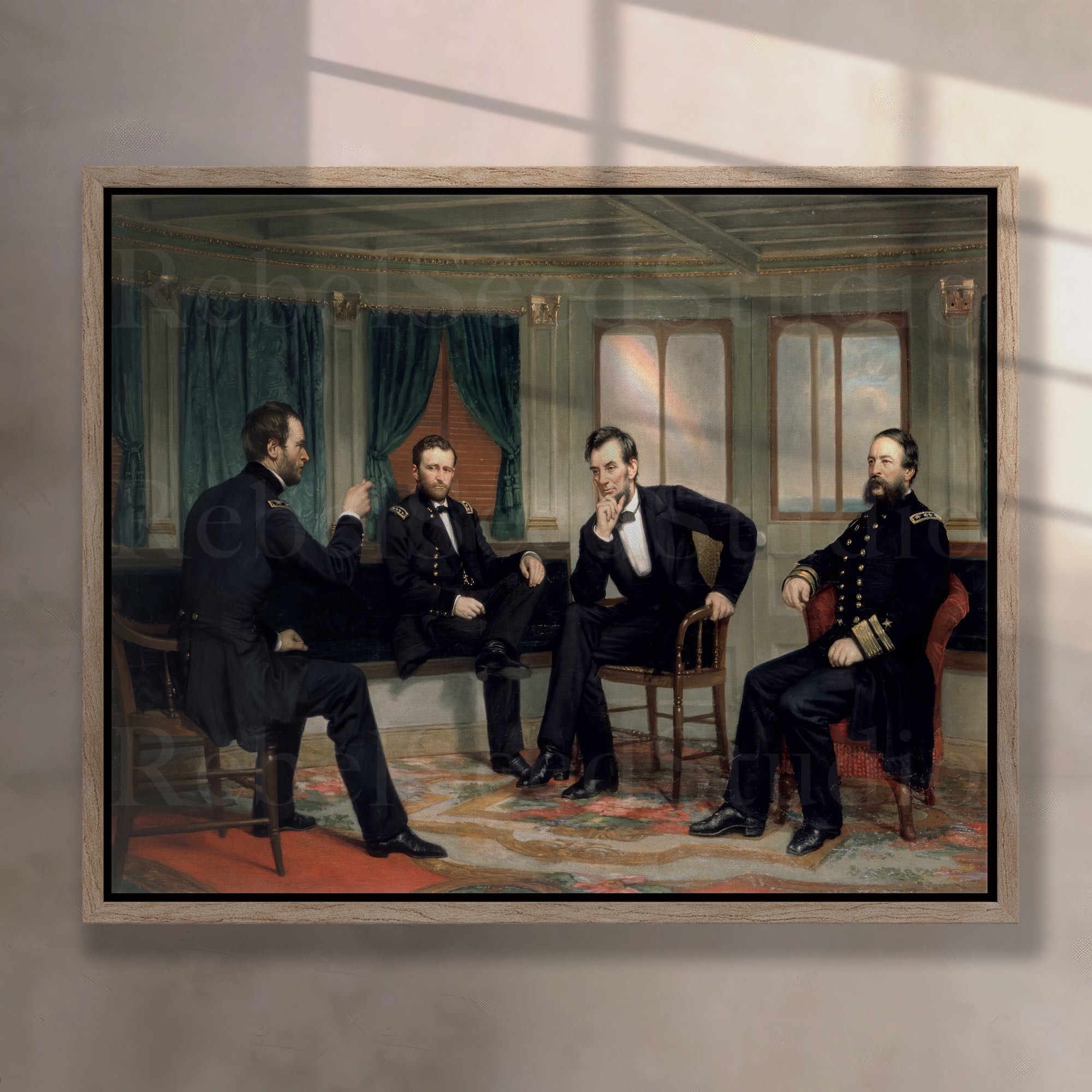 The Peacemakers: Civil War Painting Reproduction Print (Ready-to-Hang Canvas Wall Art)